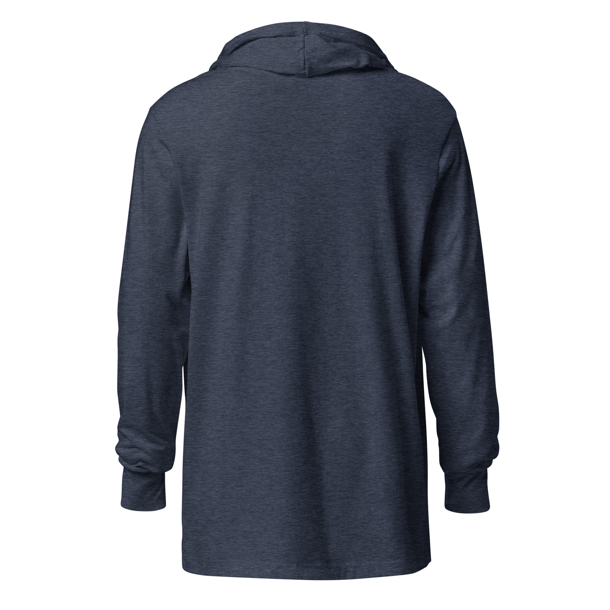 Labyrinth Heart labyrinth I Know the Path by Heart Hooded long-sleeve tee-heather-navy-back-6962906d8c859