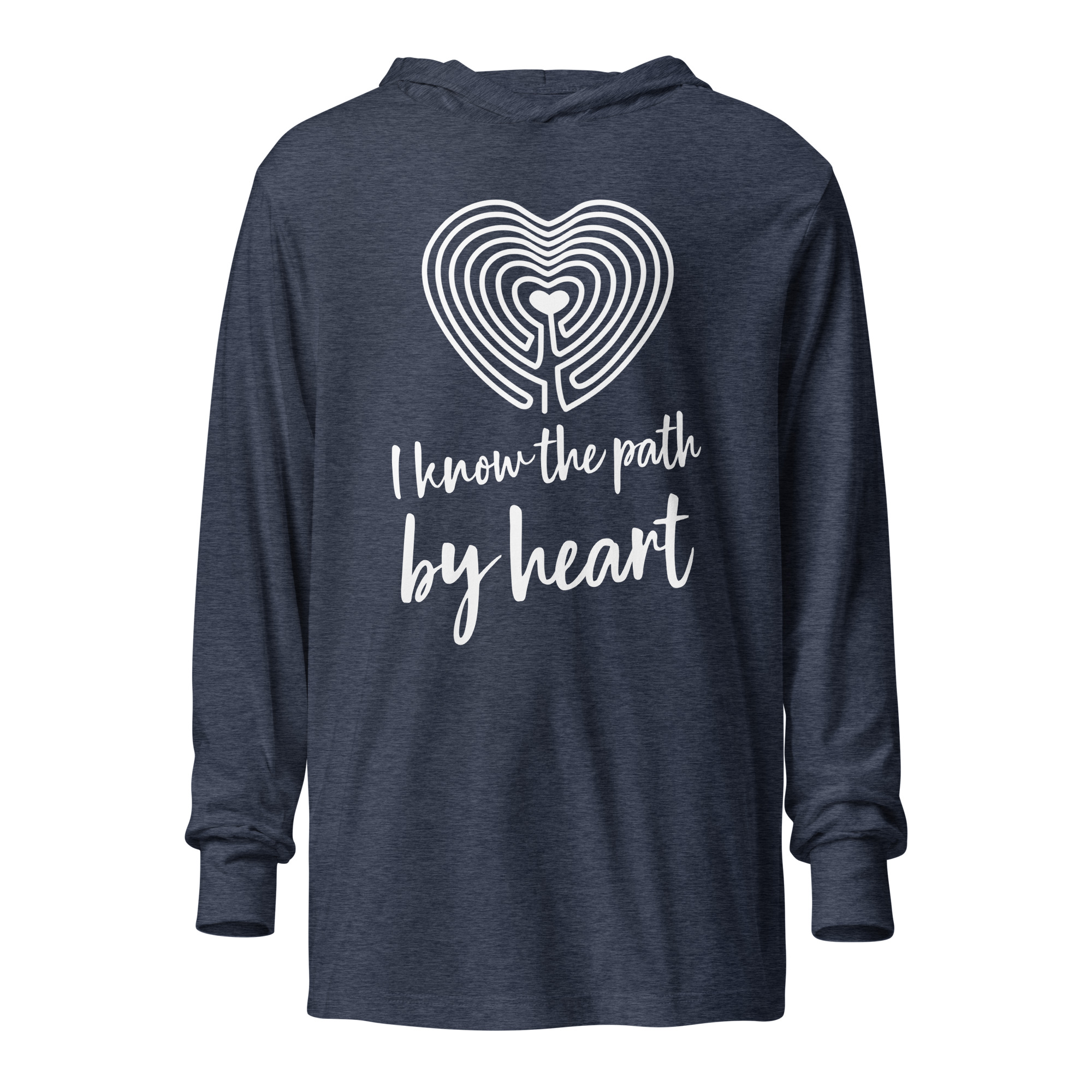 Labyrinth Heart I Know the Path by Heart Hooded long-sleeve tee