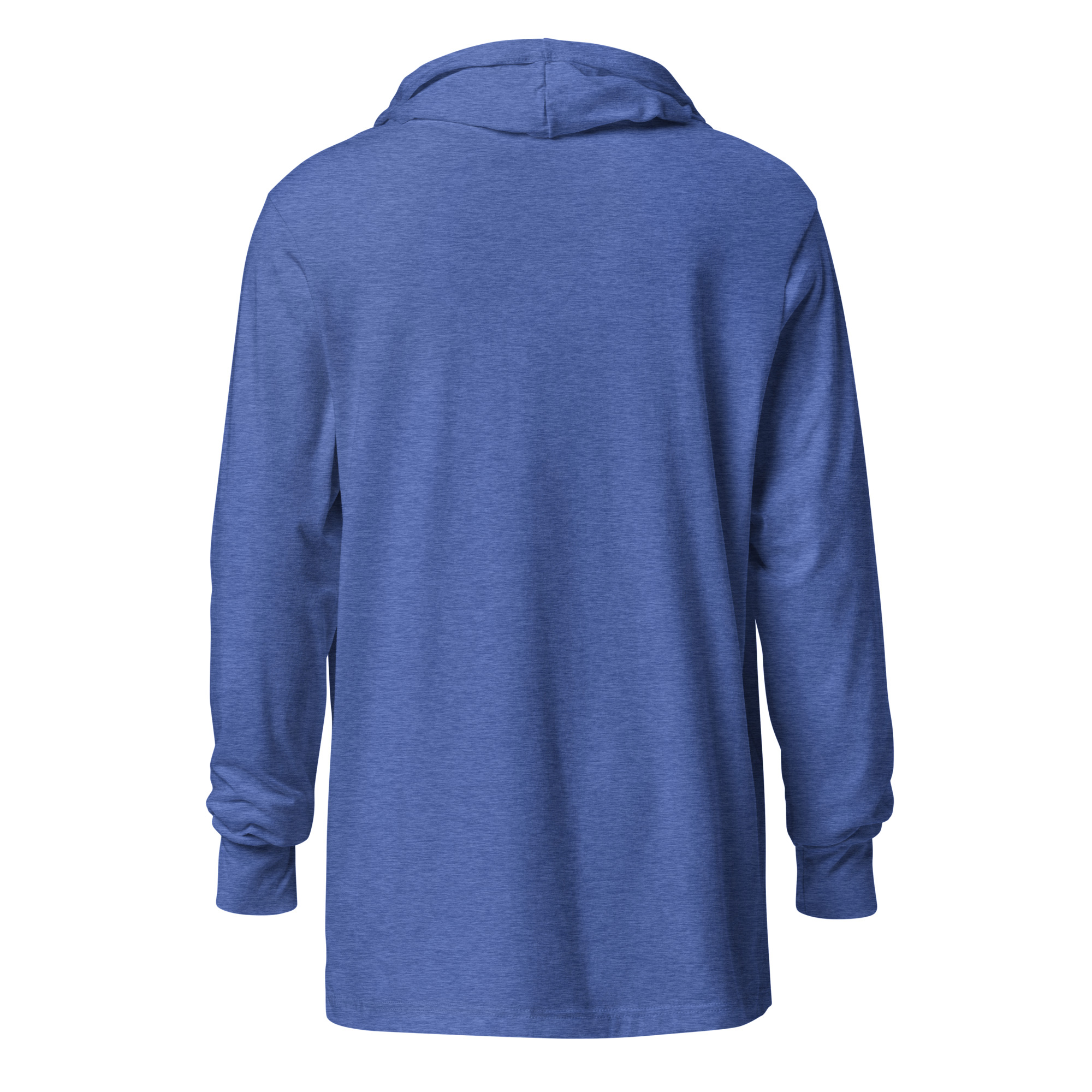 Labyrinth Heart labyrinth I Know the Path by Heart Hooded long-sleeve tee-heather-true-royal-back-6962906d8c8d5