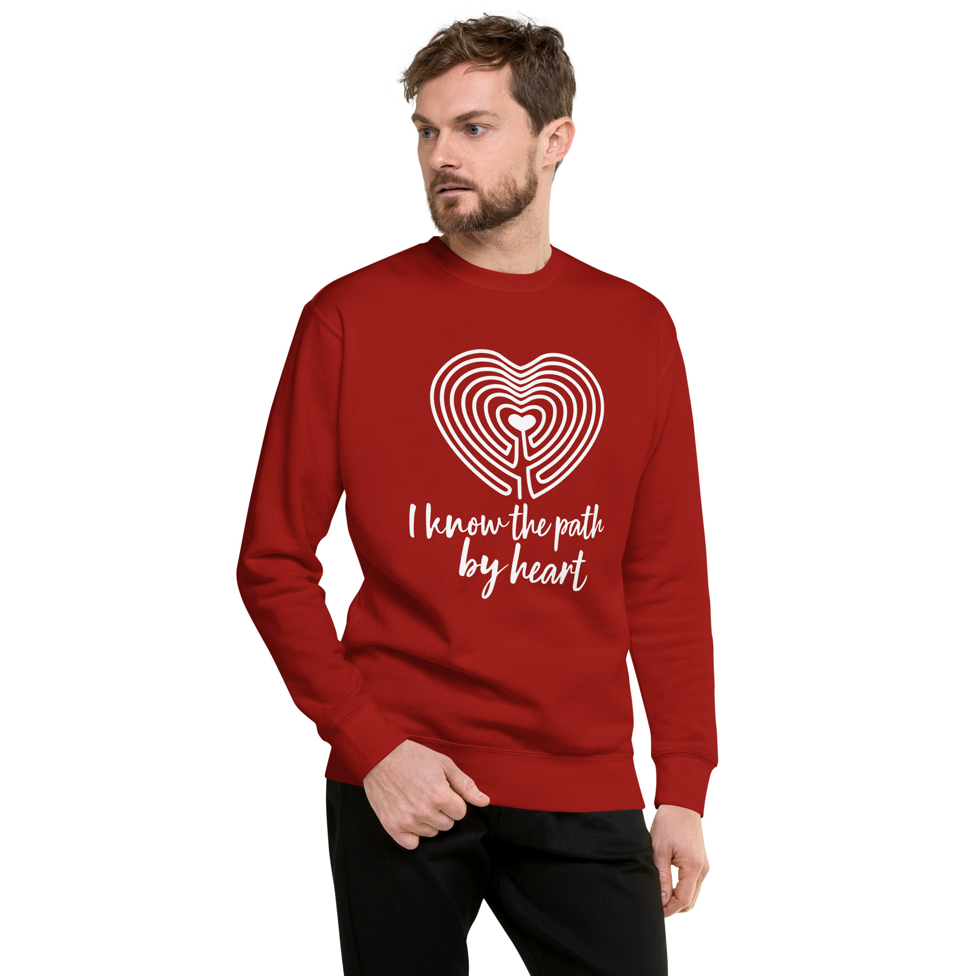 Labyrinth Heart I Know the Path by Heart Sweatshirt