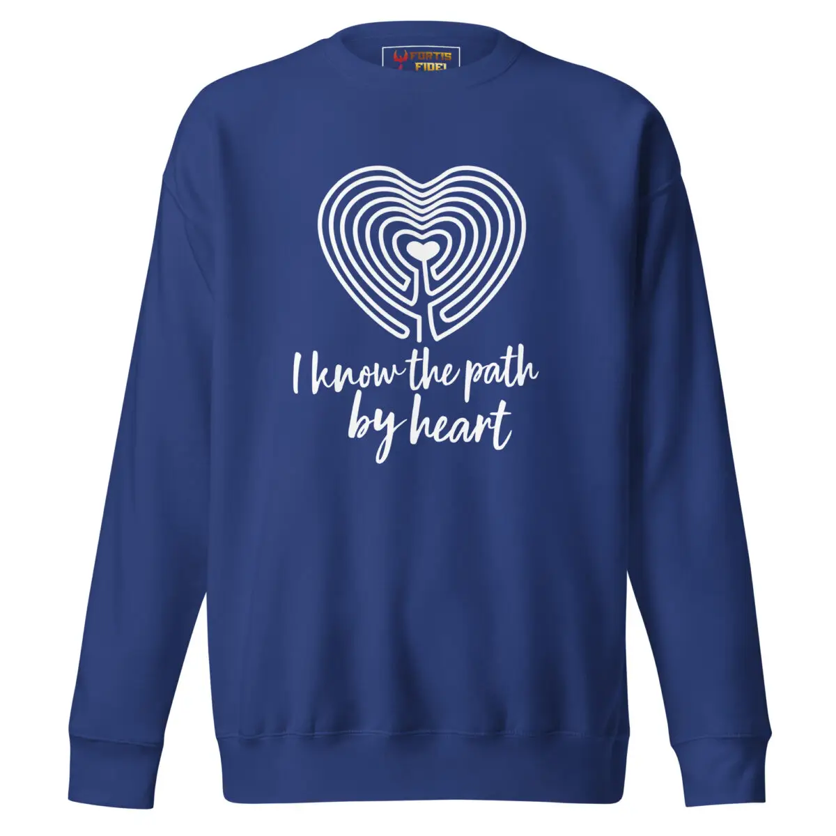 Labyrinth Heart labyrinth I know the Path by Heart Unisex Premium Sweatshirt