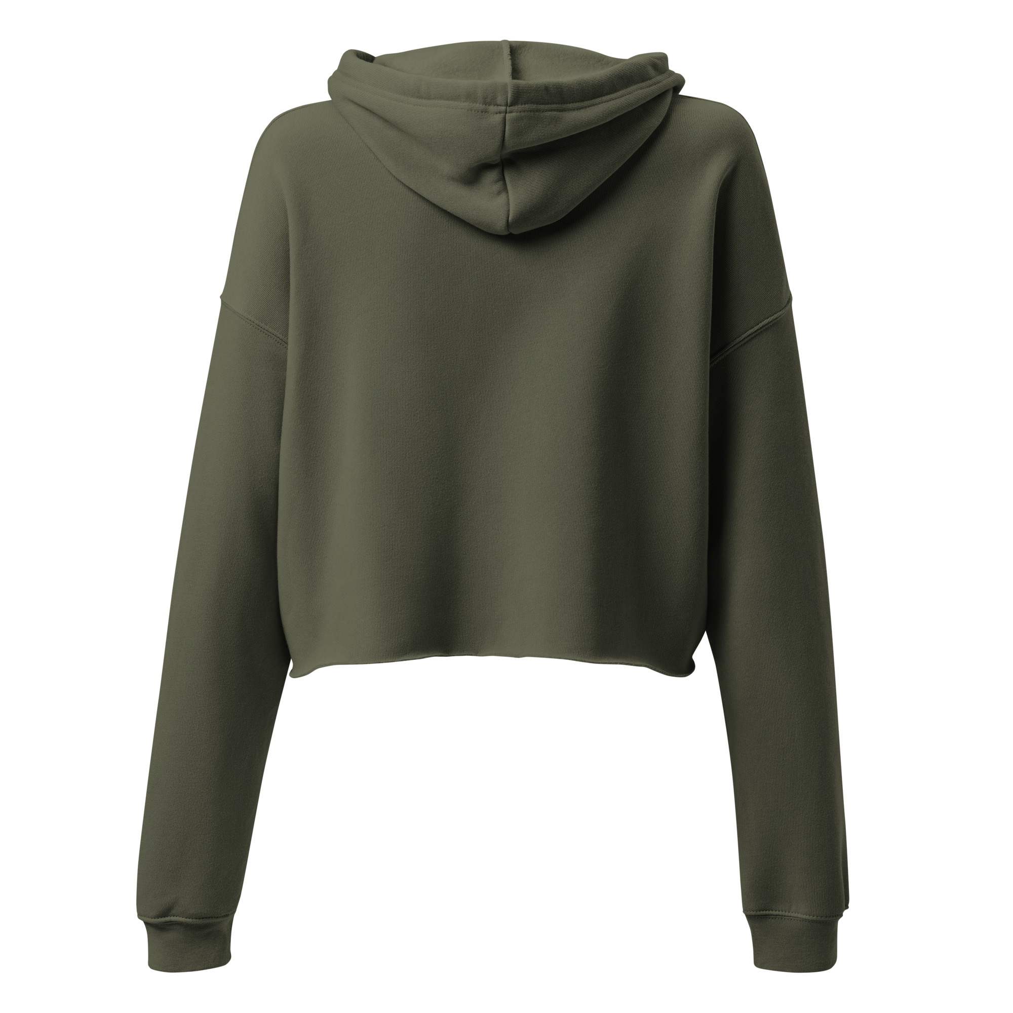Labyrinth Heart labyrinth I know the Path by Heart womens-cropped-hoodie-military-green-back-696272dcbf839
