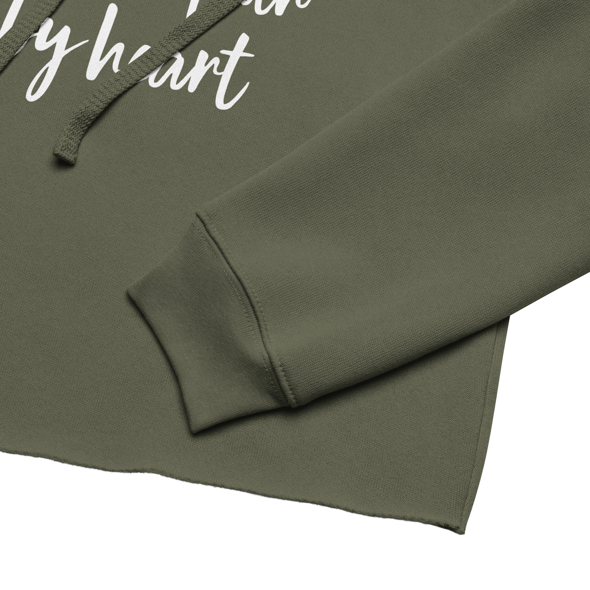 Labyrinth Heart labyrinth I know the Path by Heart womens-cropped-hoodie-military-green-product-details-2-696272dcbe0ad