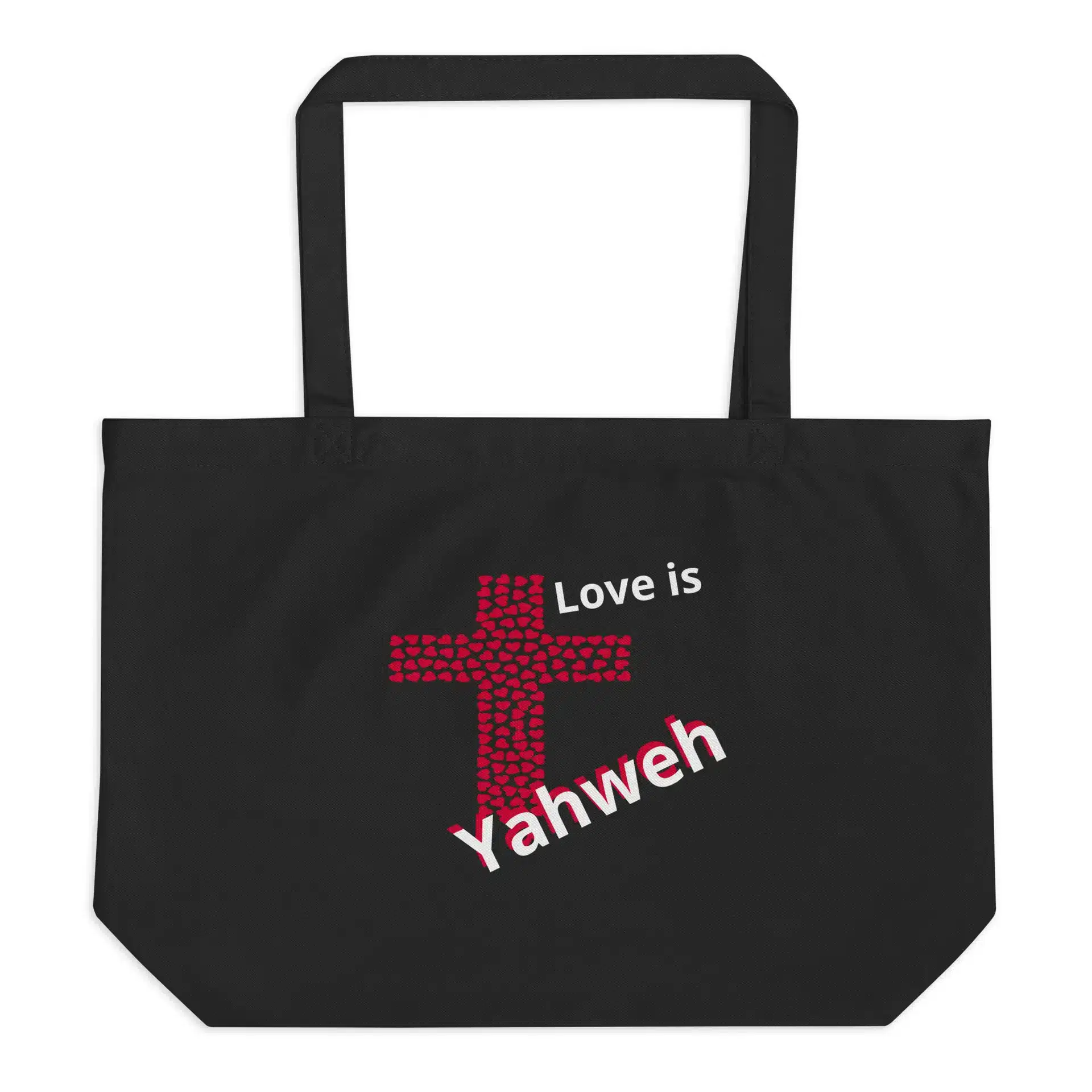 Love is Yahweh Large organic tote bag