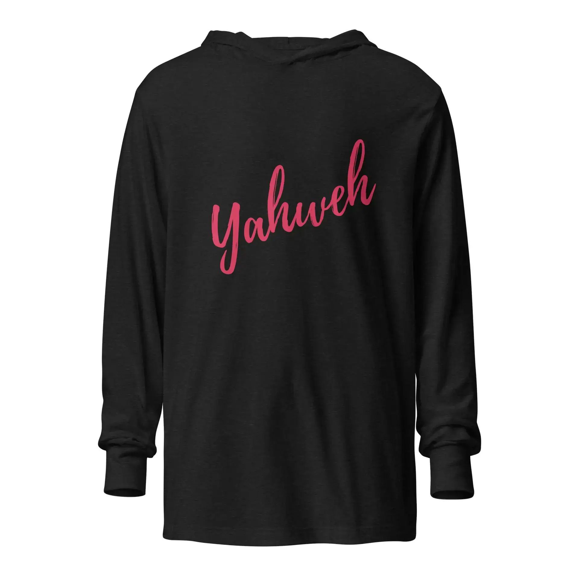 Yahweh Hooded long-sleeve tee