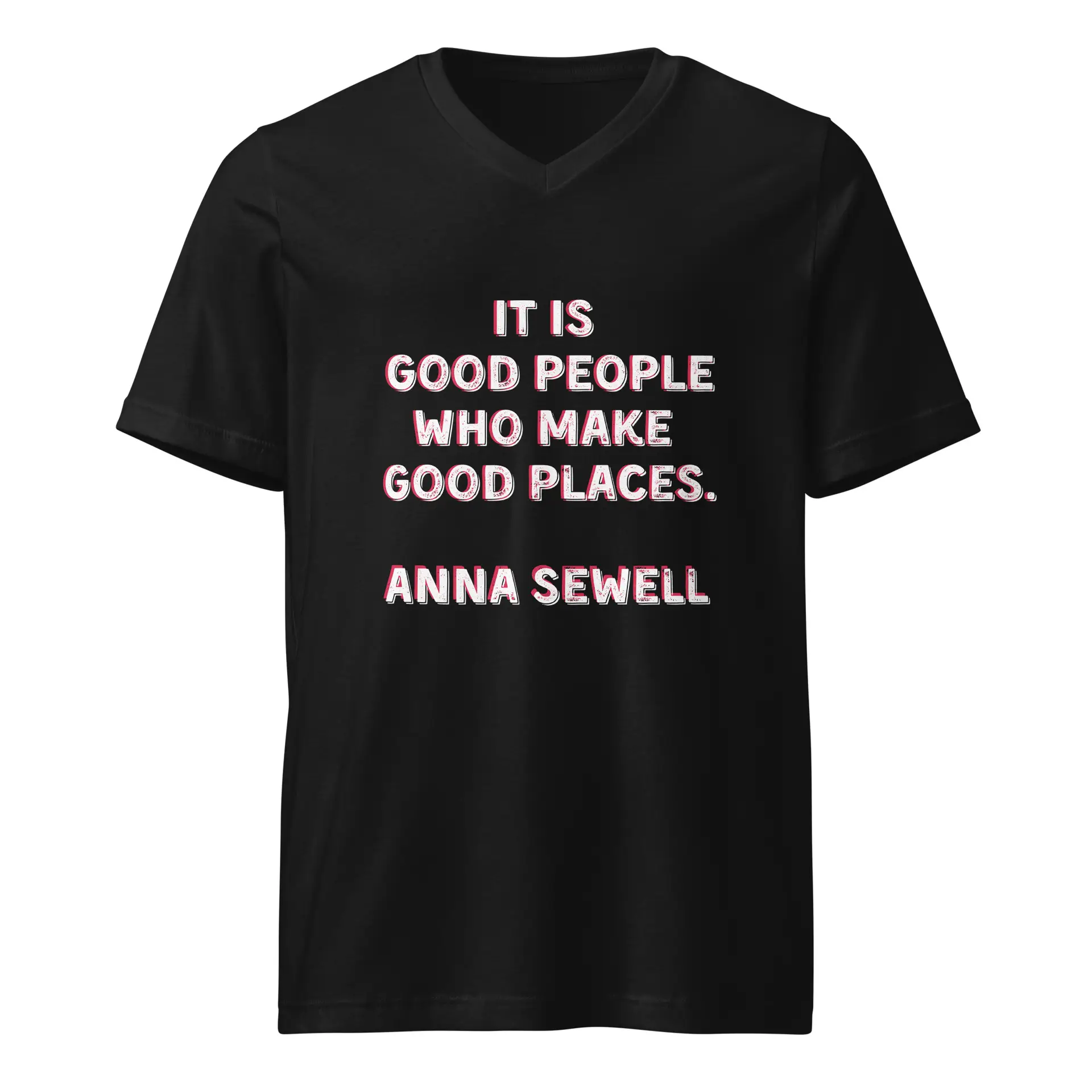 Good People Unisex Short Sleeve V-Neck T-Shirt