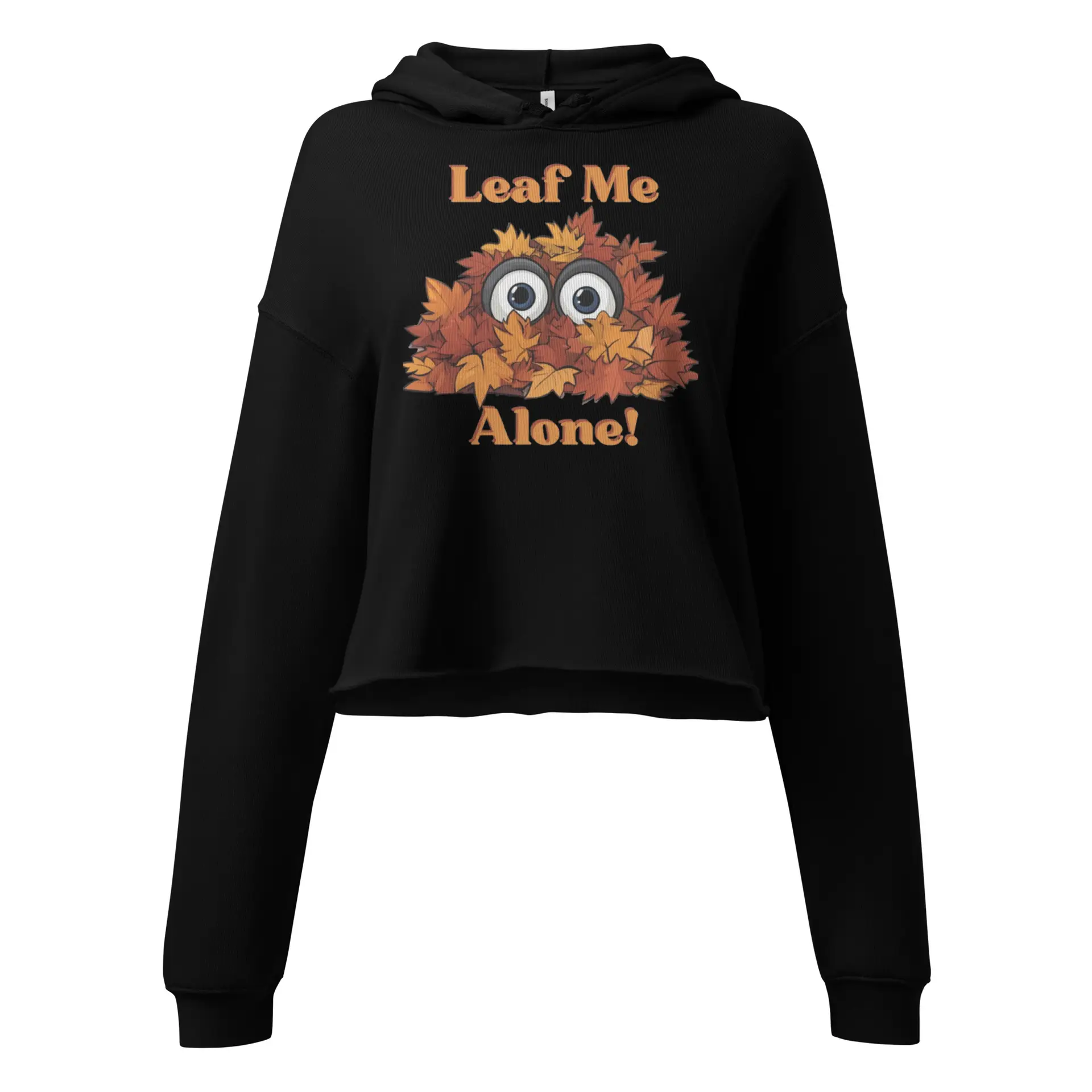 Leaf Me Alone Crop Hoodie