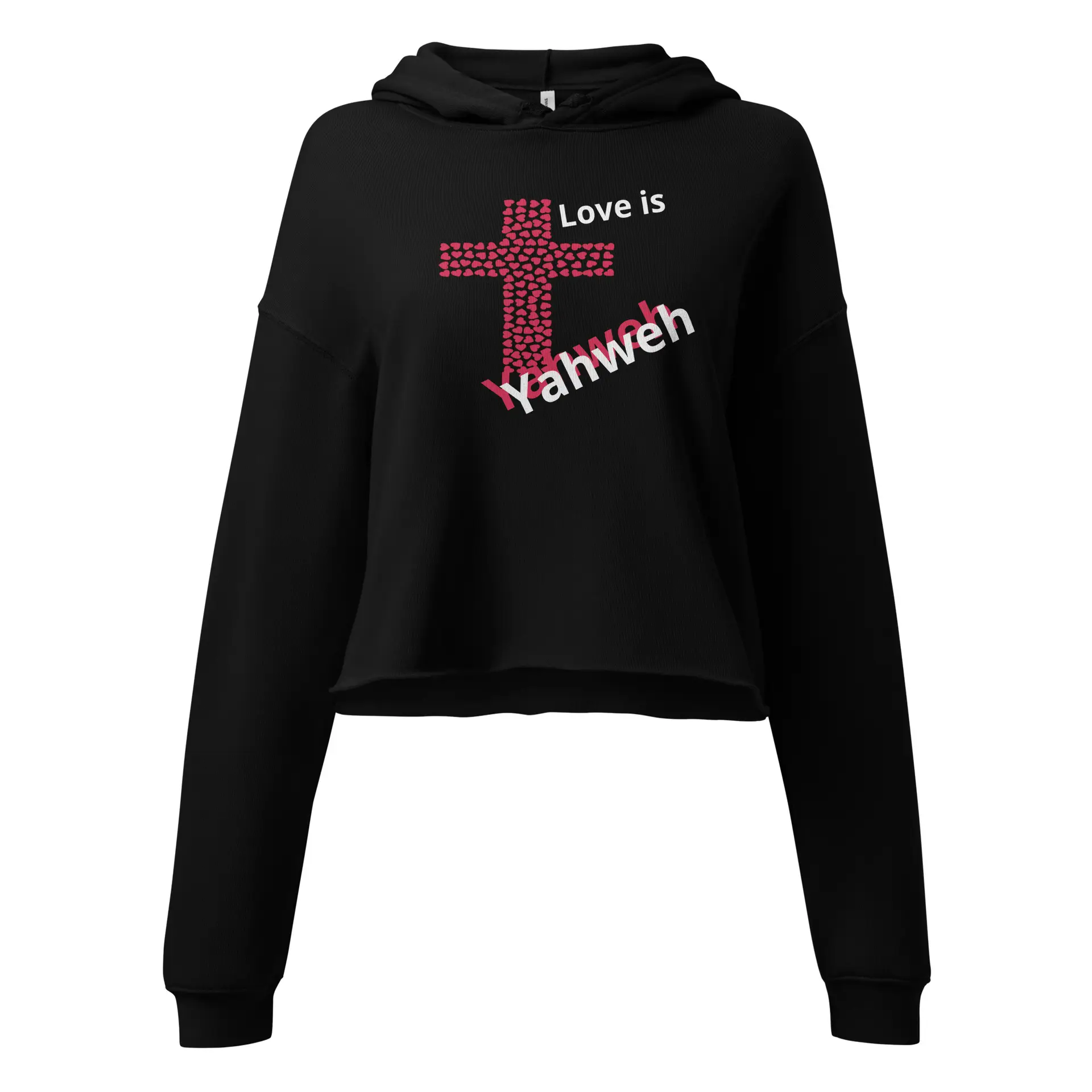 Love is Yahweh Crop Hoodie