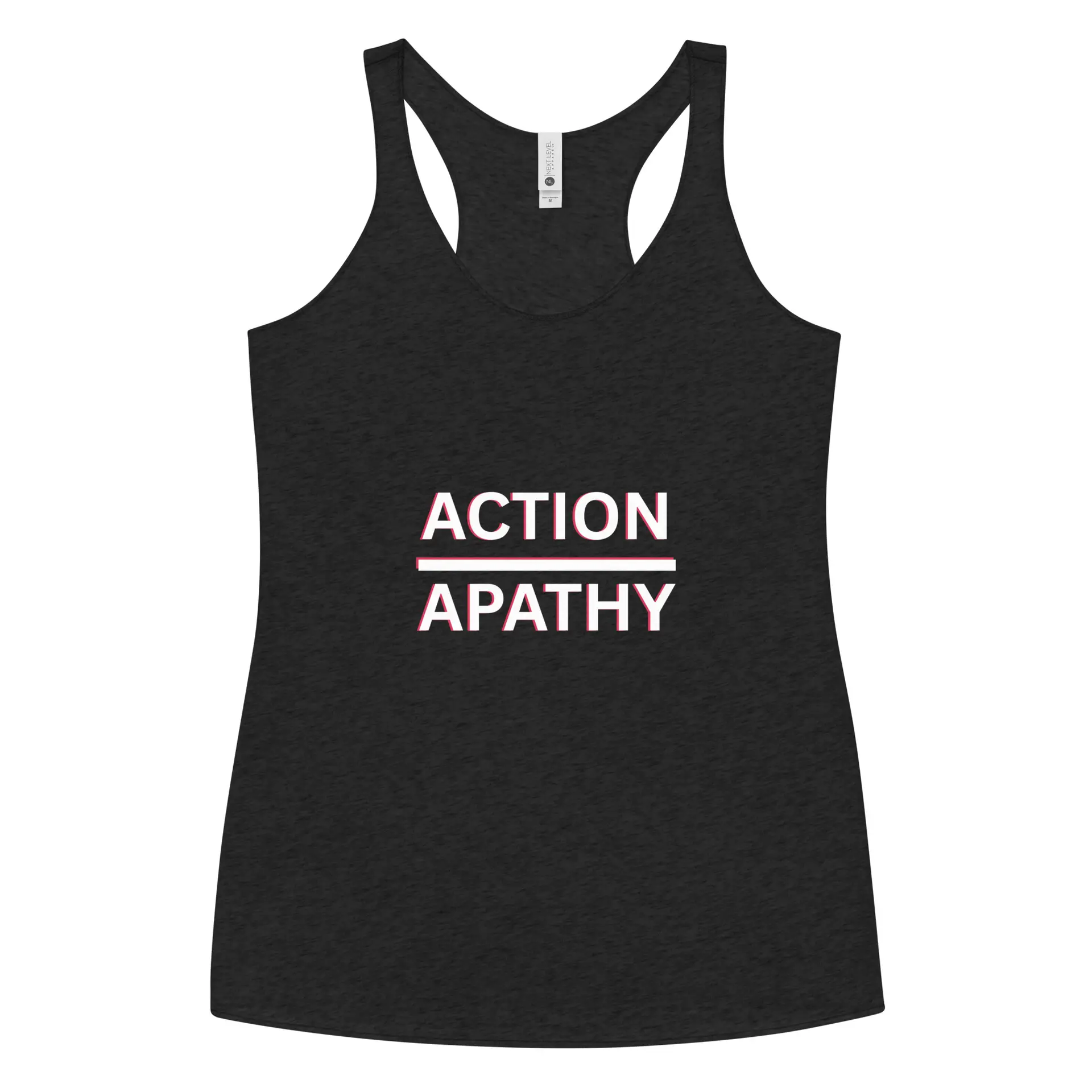 Action Over Apathy Women's Racerback Tank