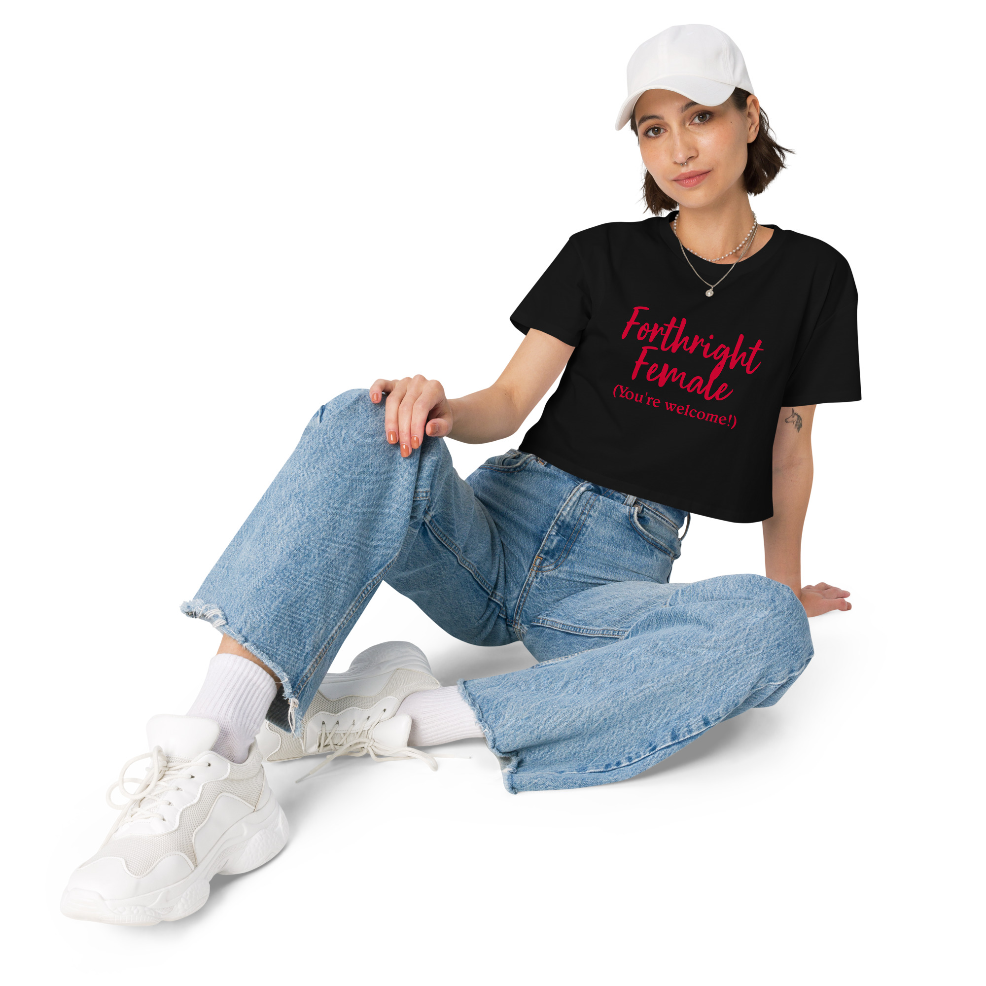 Forthright Female womens-crop-top-black-front-688d1f588b3aa