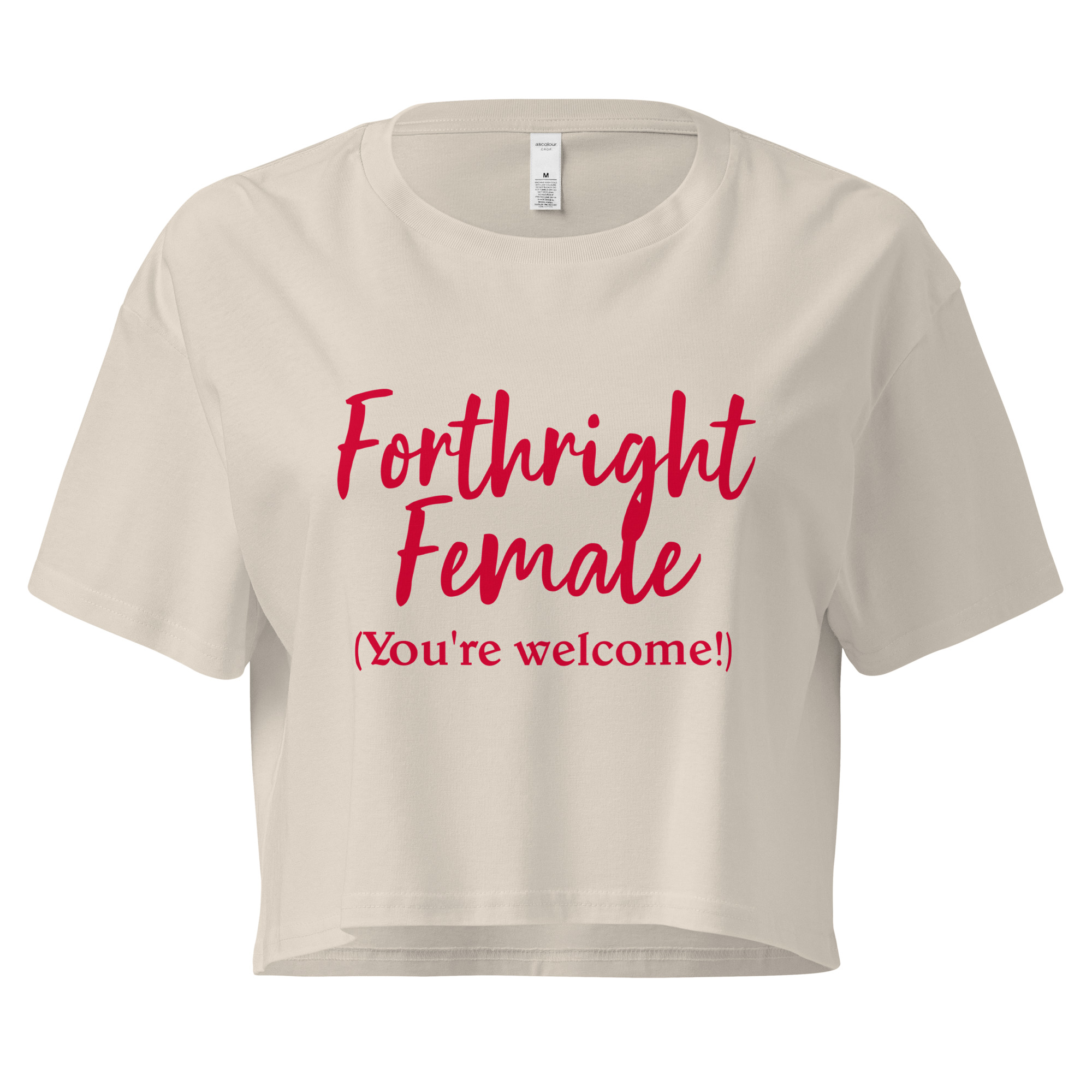 Forthright Female Women's Crop Top