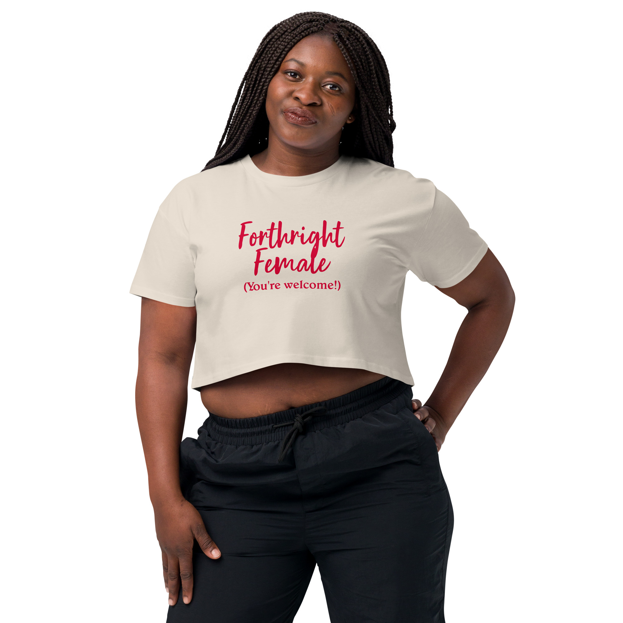 Forthright Female womens-crop-top-bone-front-688d1f588c41e