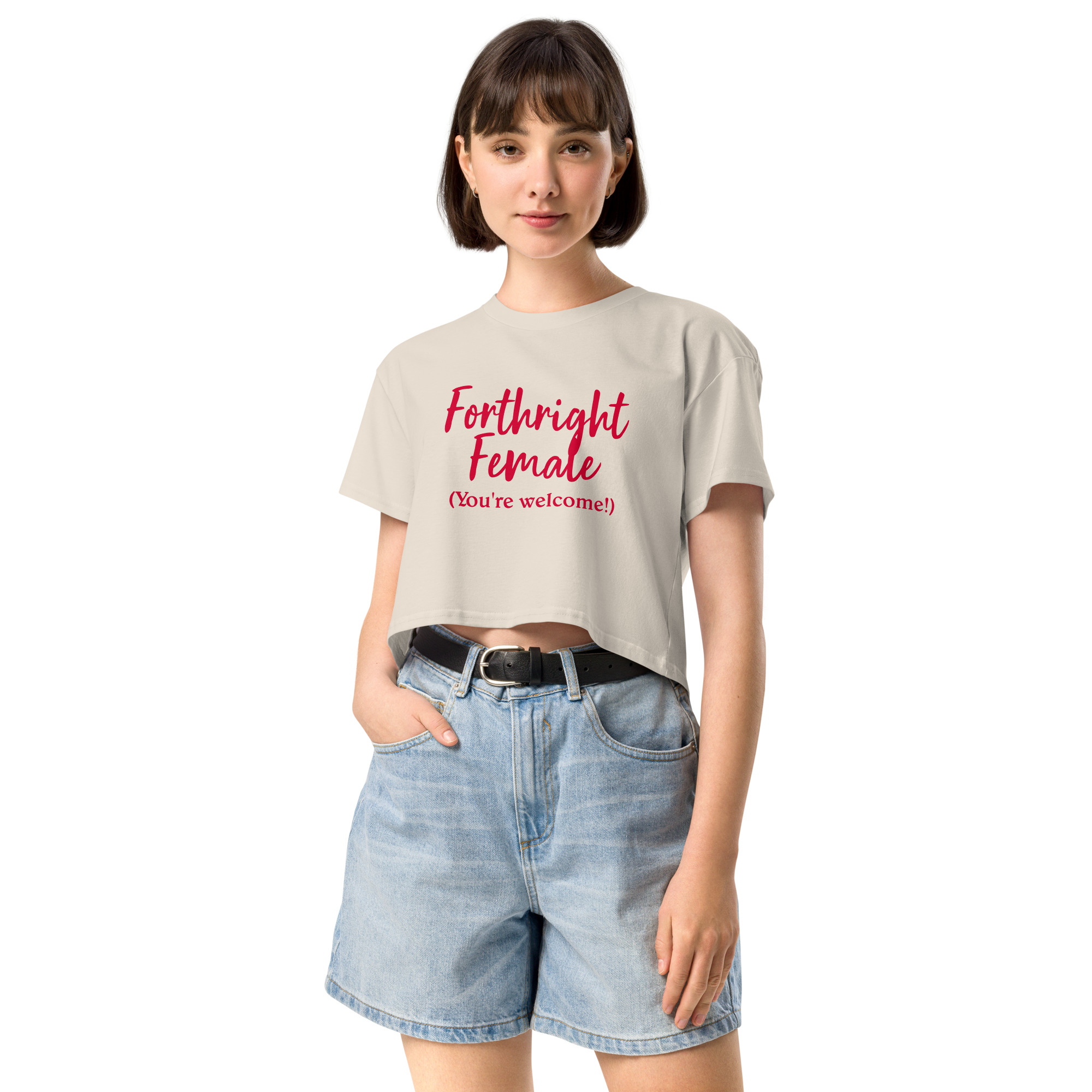 Forthright Female womens-crop-top-bone-front-688d1f588cdc5