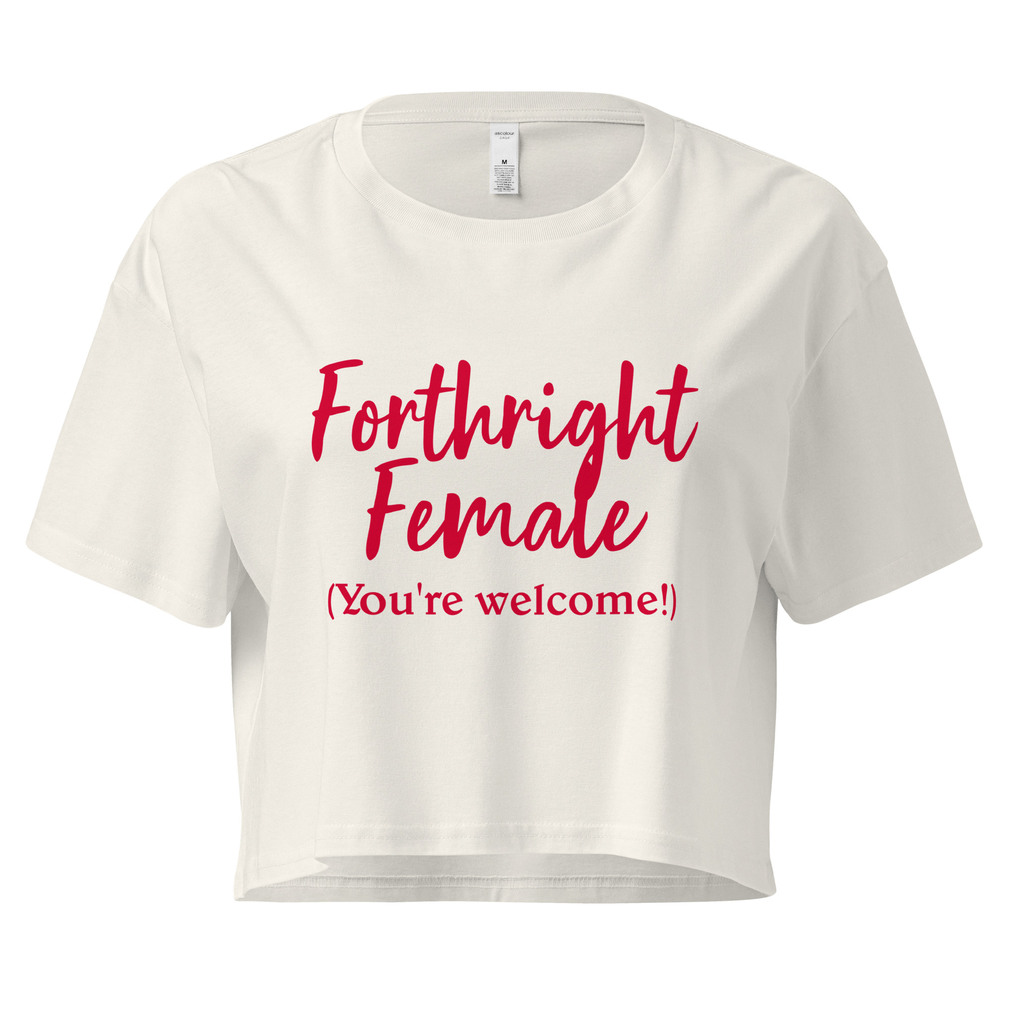 Forthright Female womens-crop-top-ecru-front-688d1f5890e1d