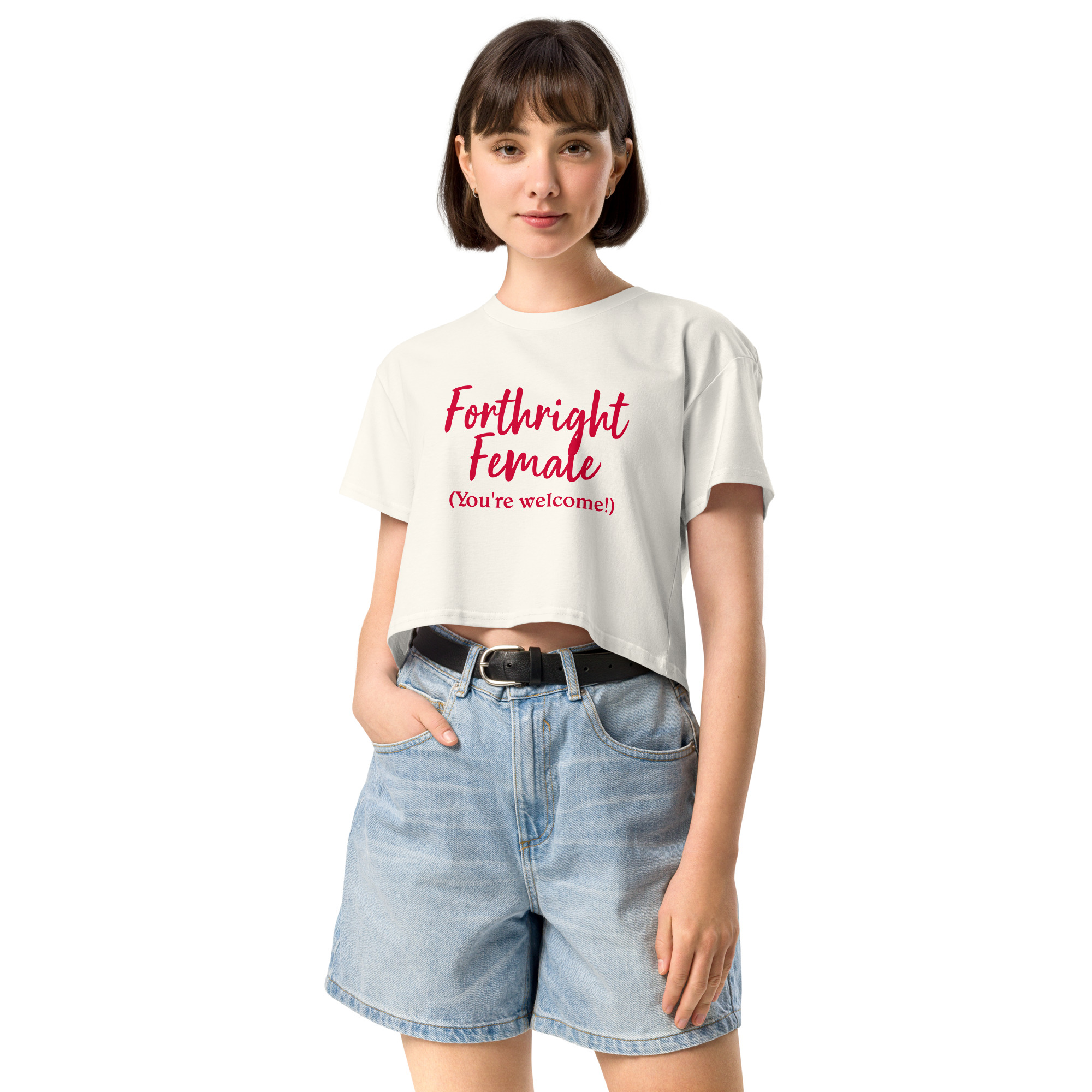 Forthright Female womens-crop-top-ecru-front-688d1f58926af