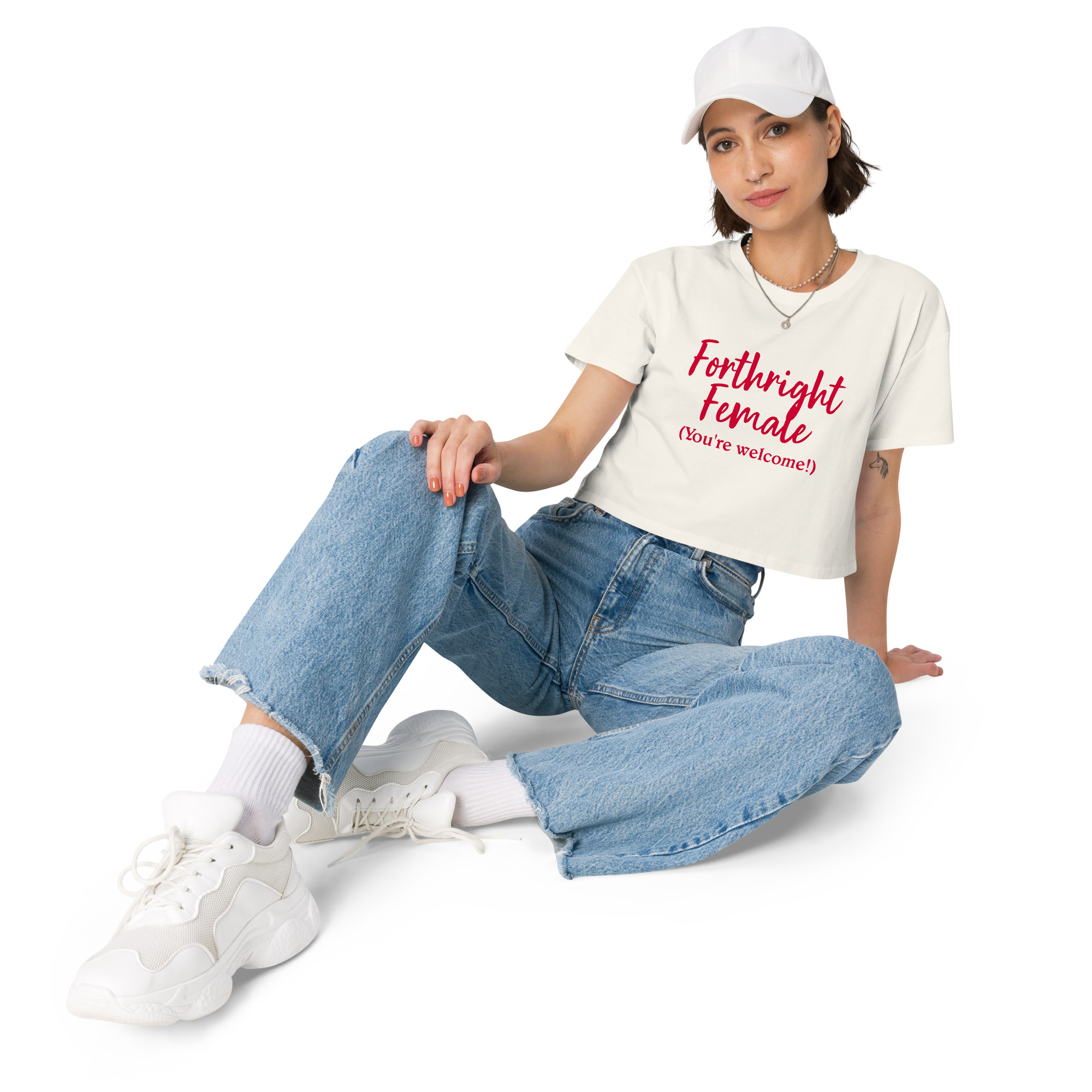 Forthright Female womens-crop-top-ecru-front-688d1f5893a26