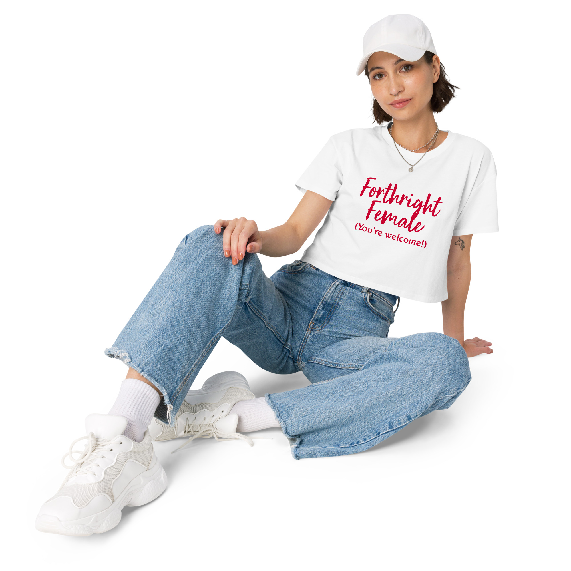 Forthright Female womens-crop-top-white-front-688d1f5897b16