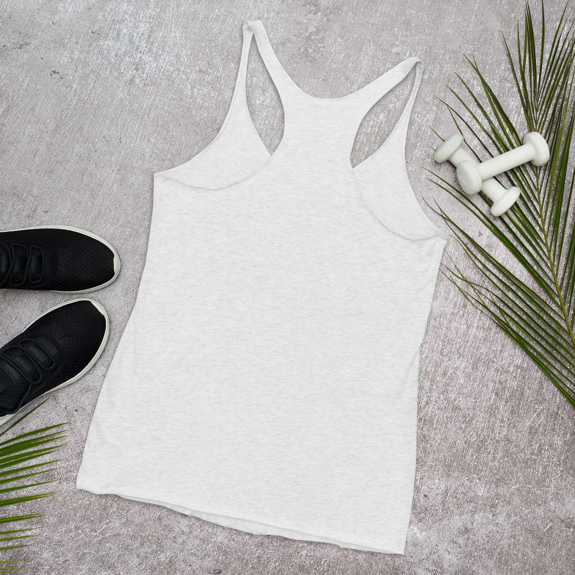 Forthright Female womens-racerback-tank-top-heather-white-back-688d26ae61328