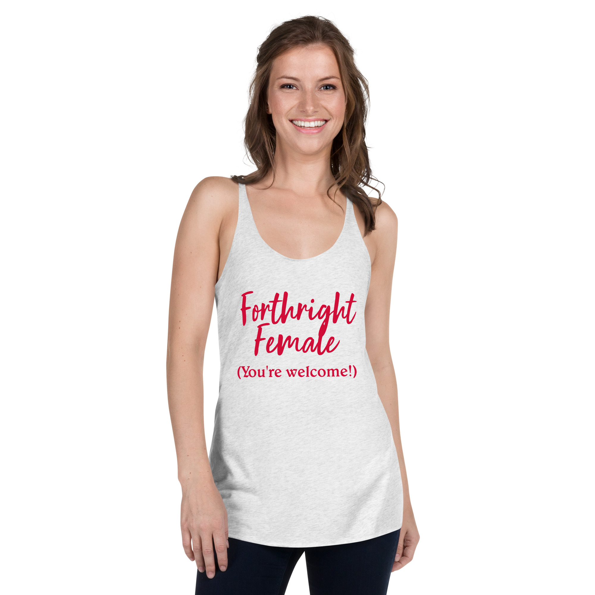 Forthright Female womens-racerback-tank-top-heather-white-front-688d26ae60f31