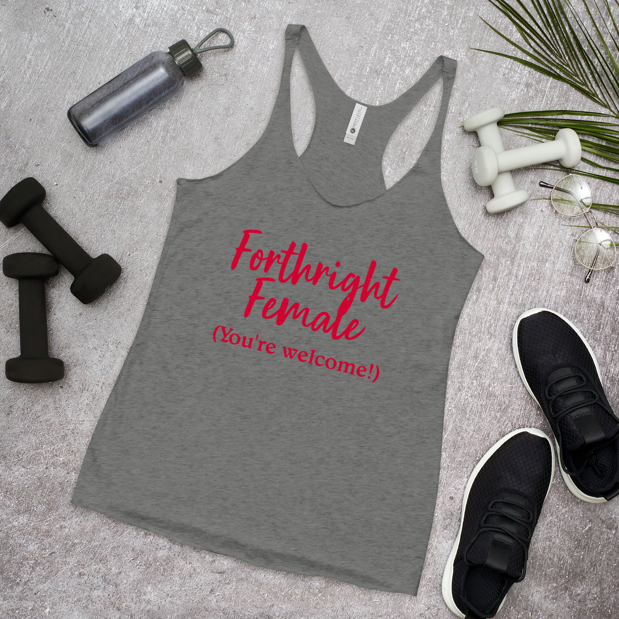 Forthright Female womens-racerback-tank-top-premium-heather-front-688d26ae609f0