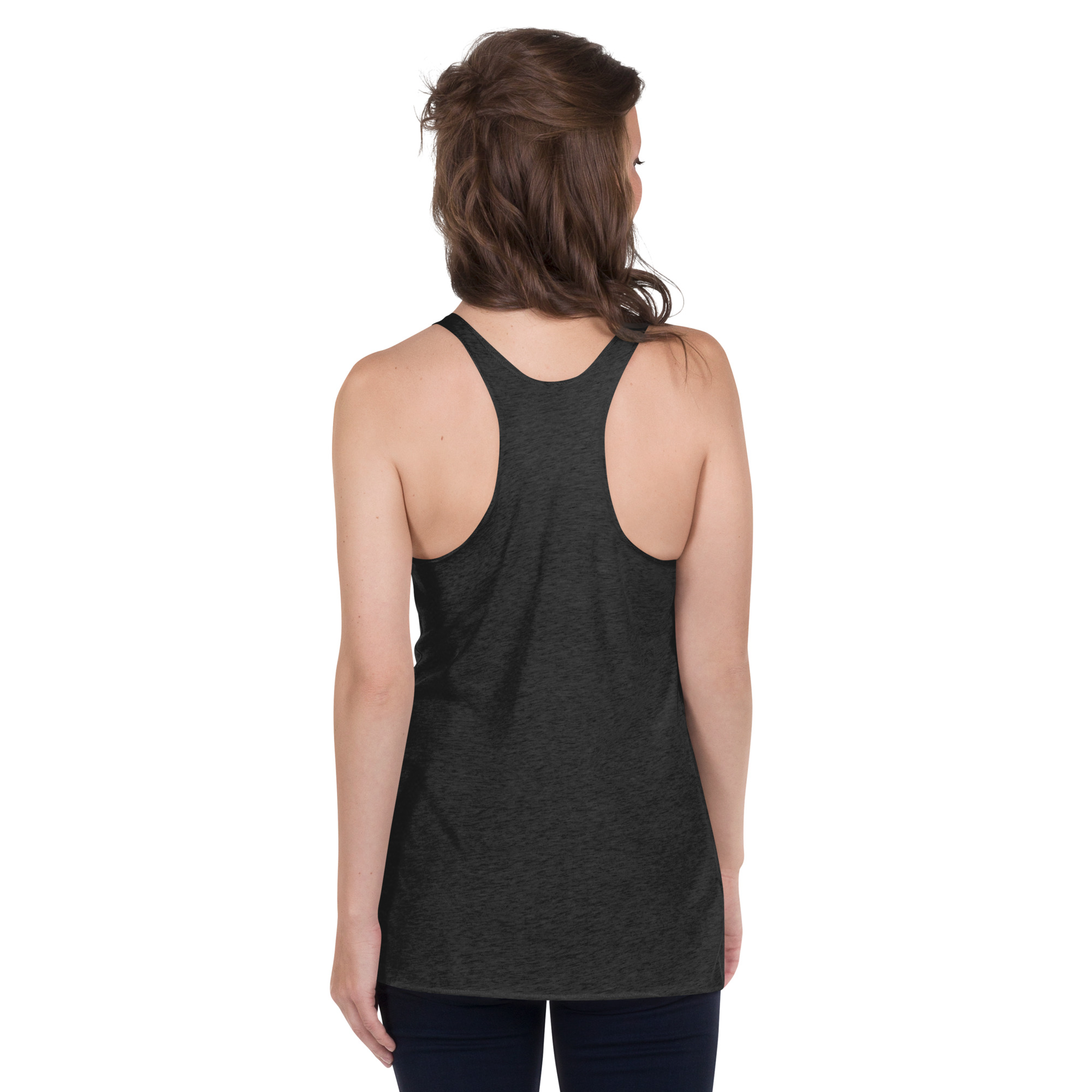 Forthright Female womens-racerback-tank-top-vintage-black-back-688d26ae60814