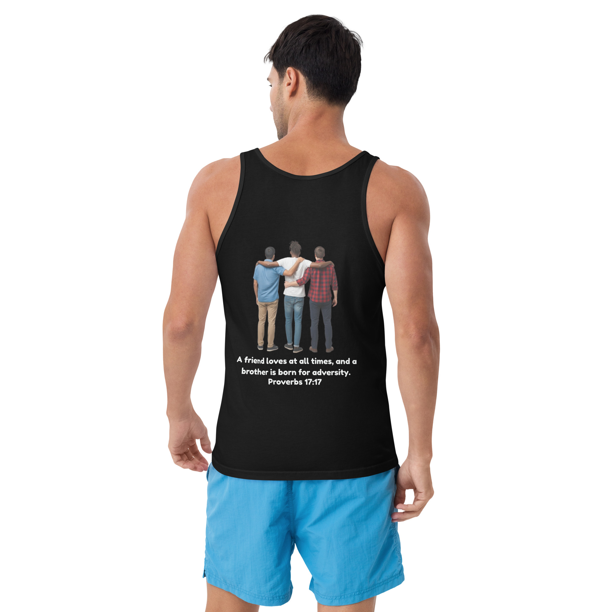 Proverbs 17:17 Trio (v2) Men's Tank Top