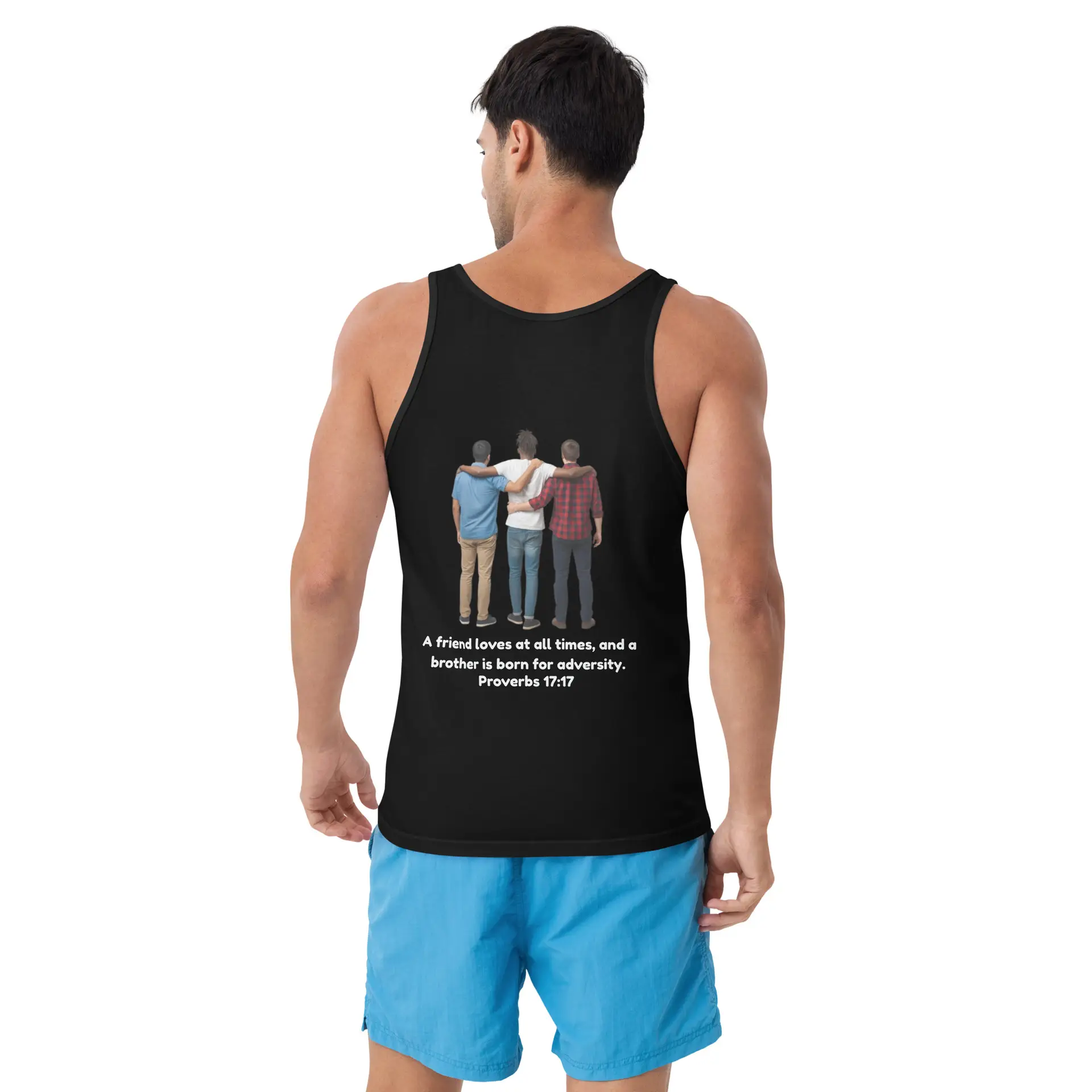 Proverbs 17:17 Trio (v2) Men's Tank Top