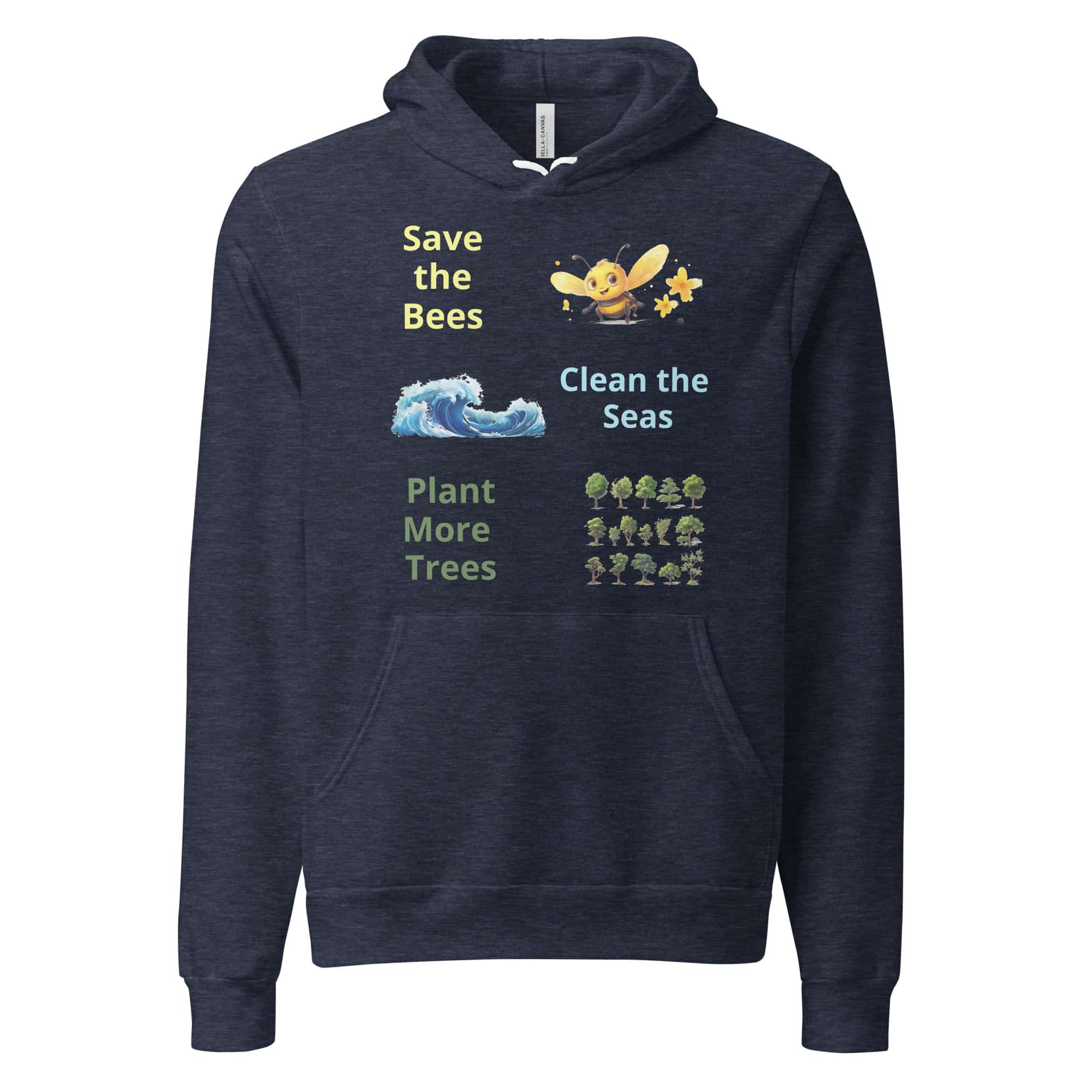 Bees Seas & Trees Unisex Bella + Canvas hoodie