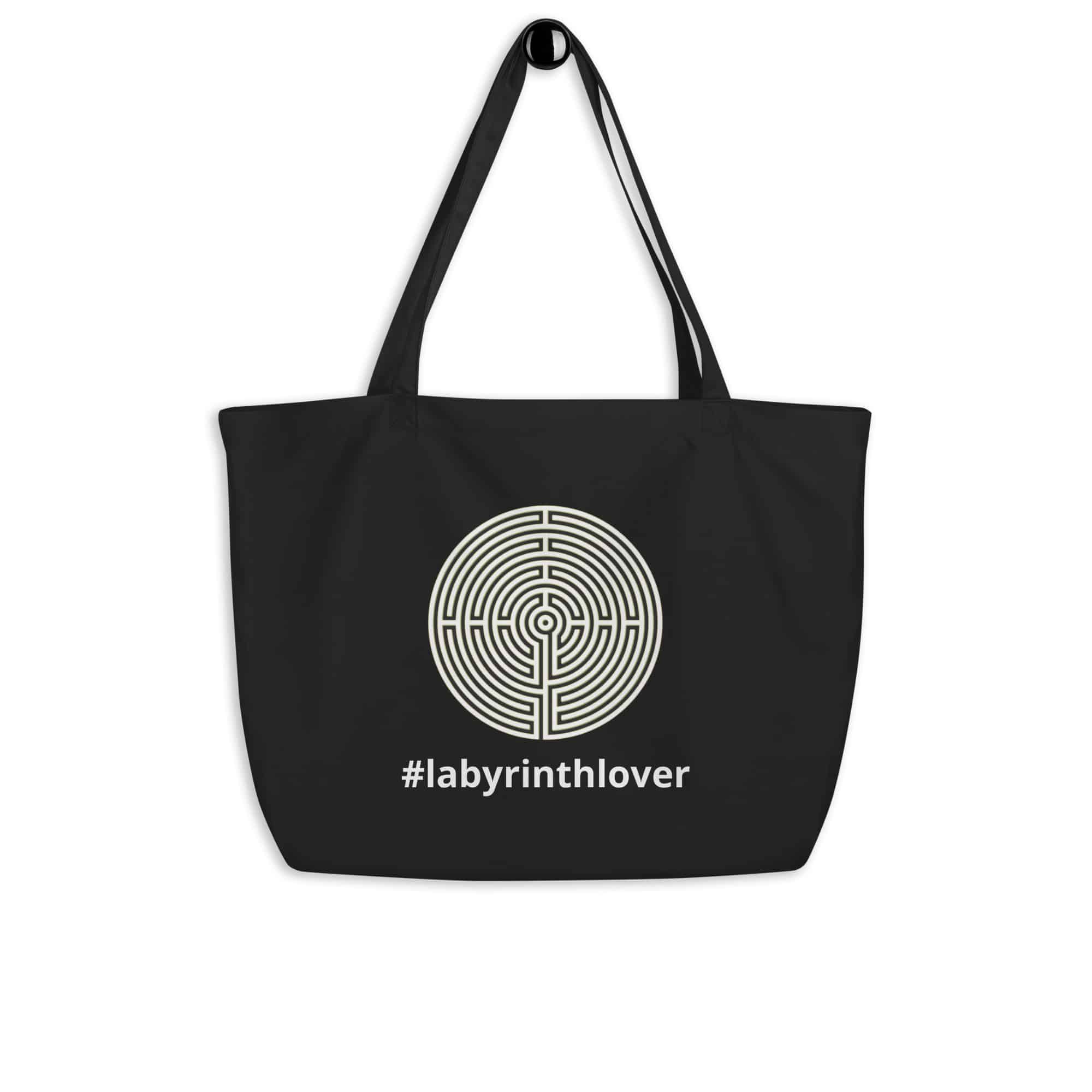 Labyrinth Chartres labyrinth #labyrinthlover Large organic tote bag
