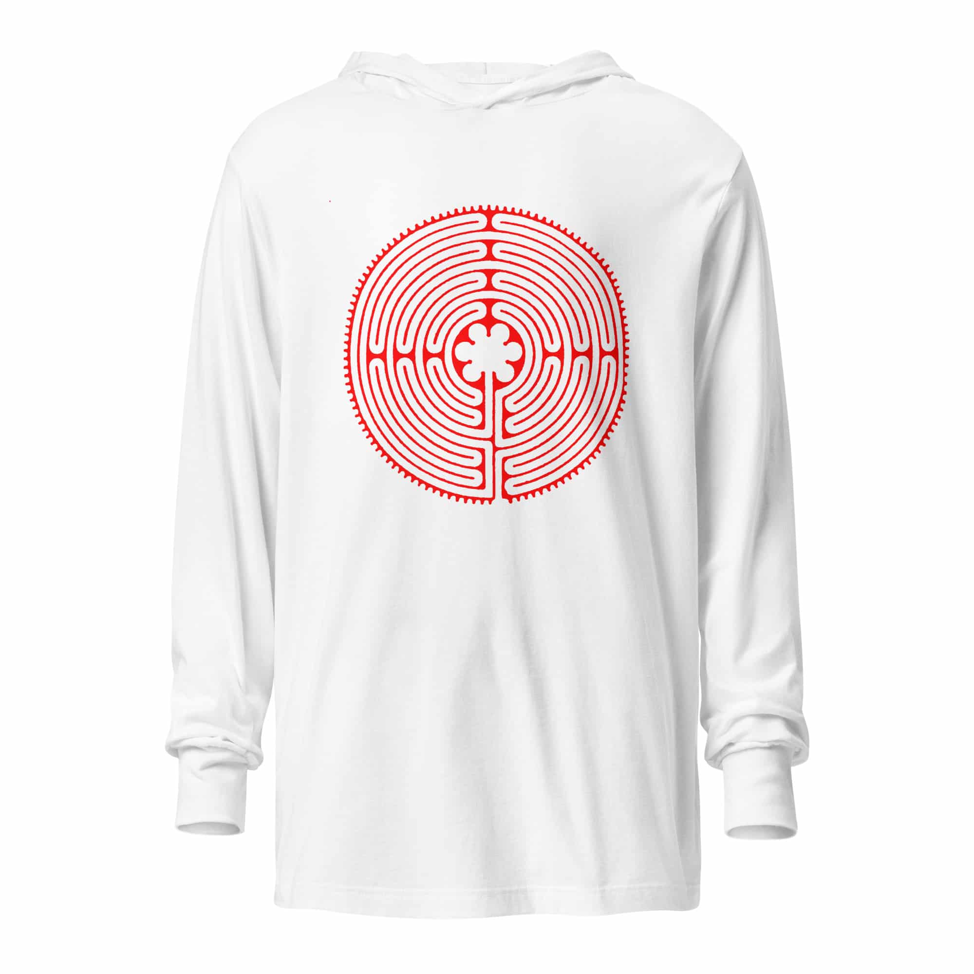 Labyrinth Chartres labyrinth Hooded long-sleeve tee