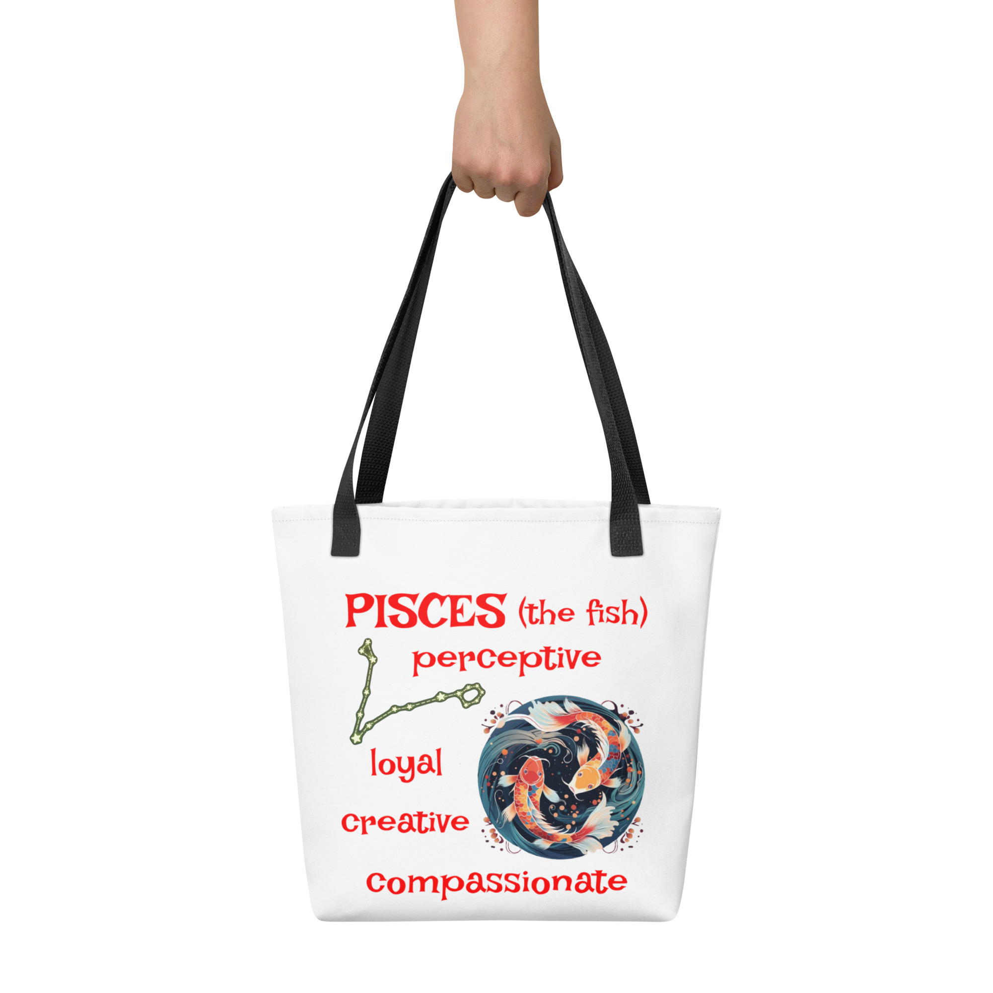 Pisces the Fish AOP Tote Bag