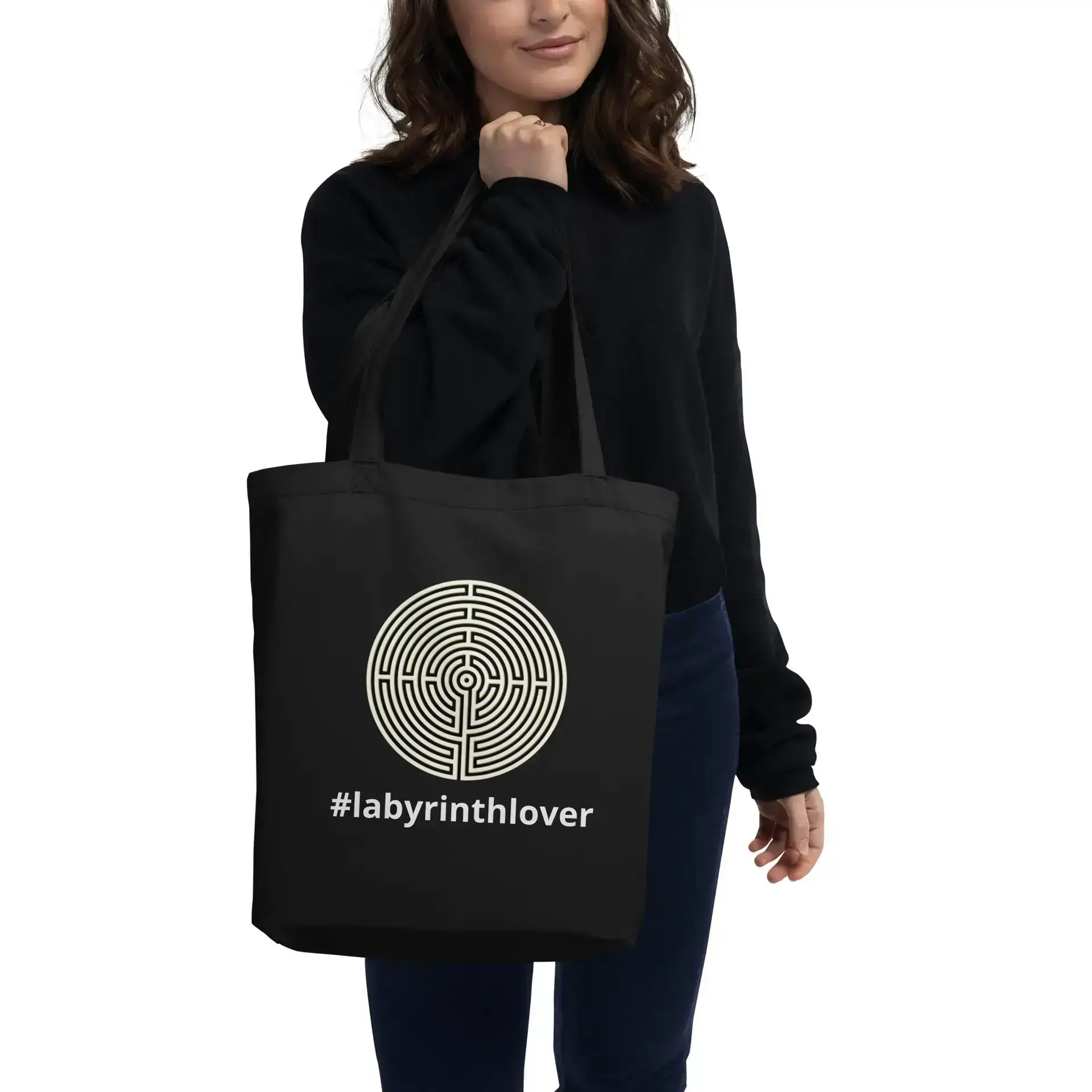 Labyrinth Chartres labyrinth #labyrinthlover Eco Tote Bag