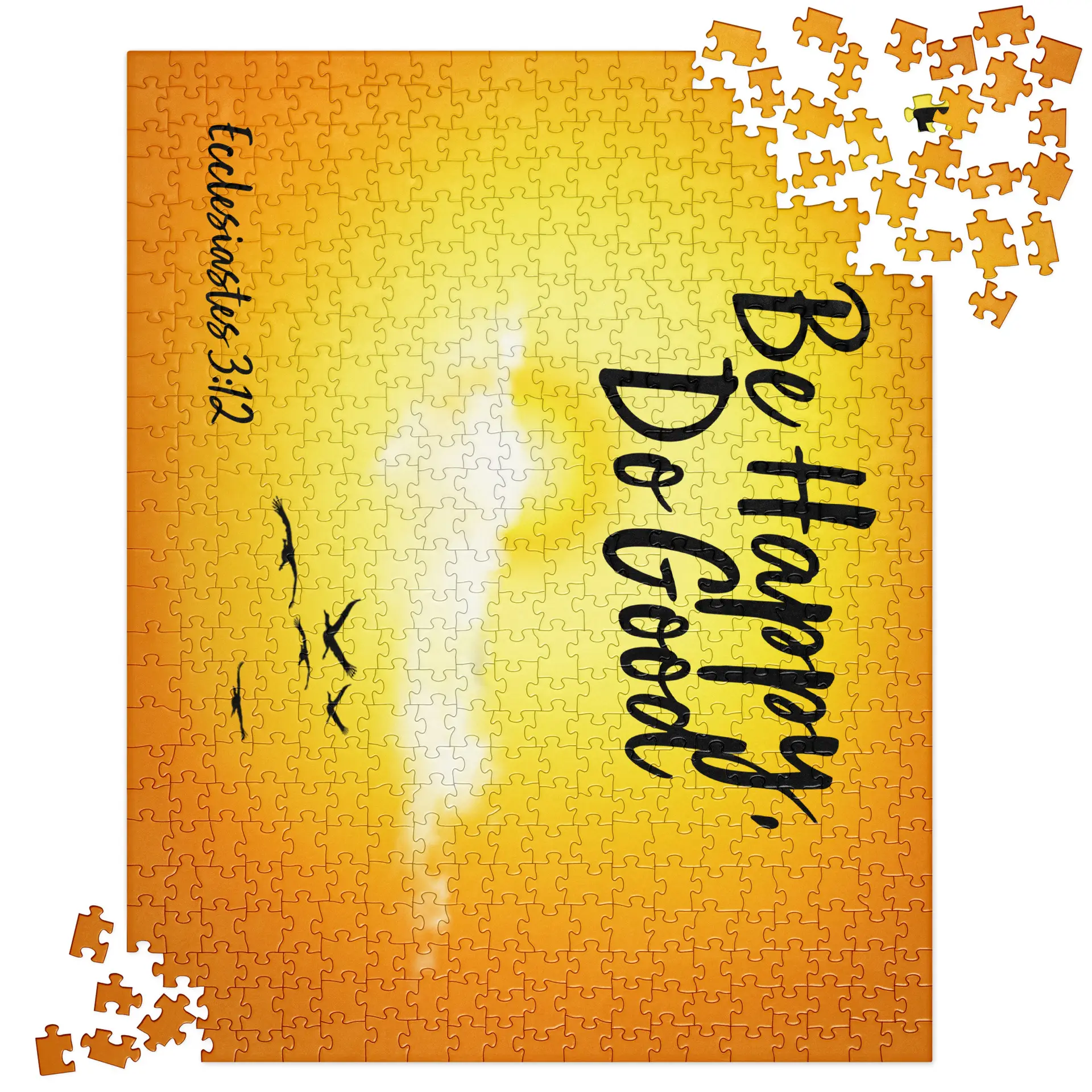 Ecclesiastes 3:12 Be Happy Do Good Sunshine Jigsaw puzzle