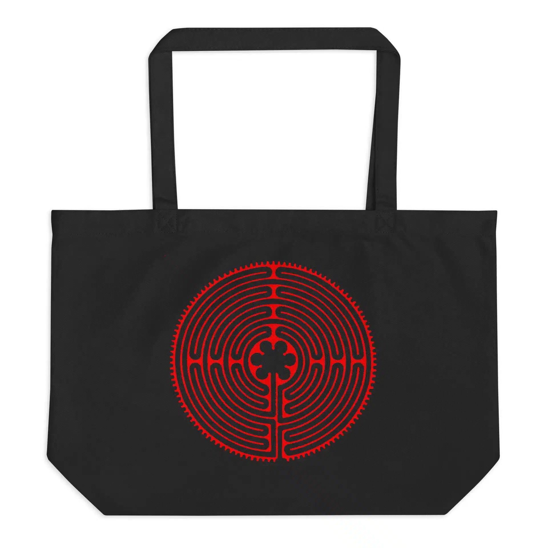 Labyrinth Chartres labyrinth Large organic tote bag