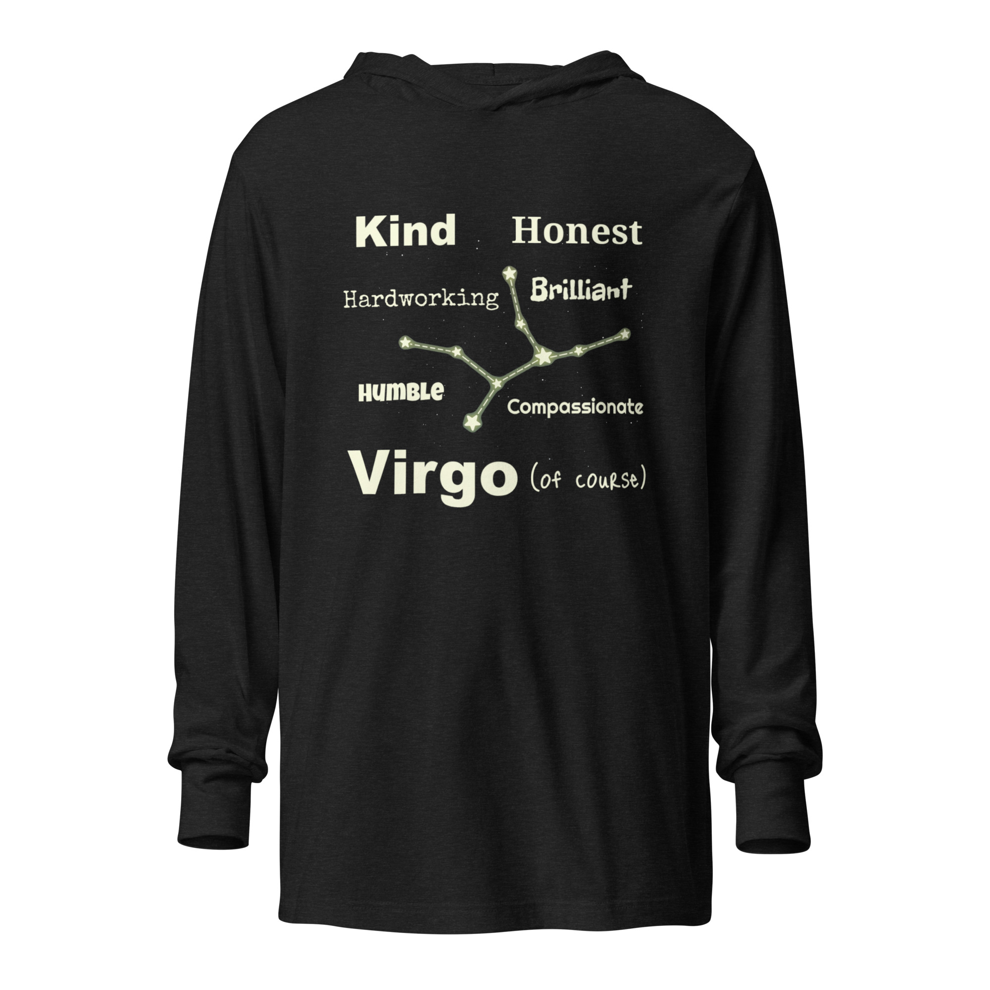Virgo of Course (v2) Hooded Long-Sleeve Tee