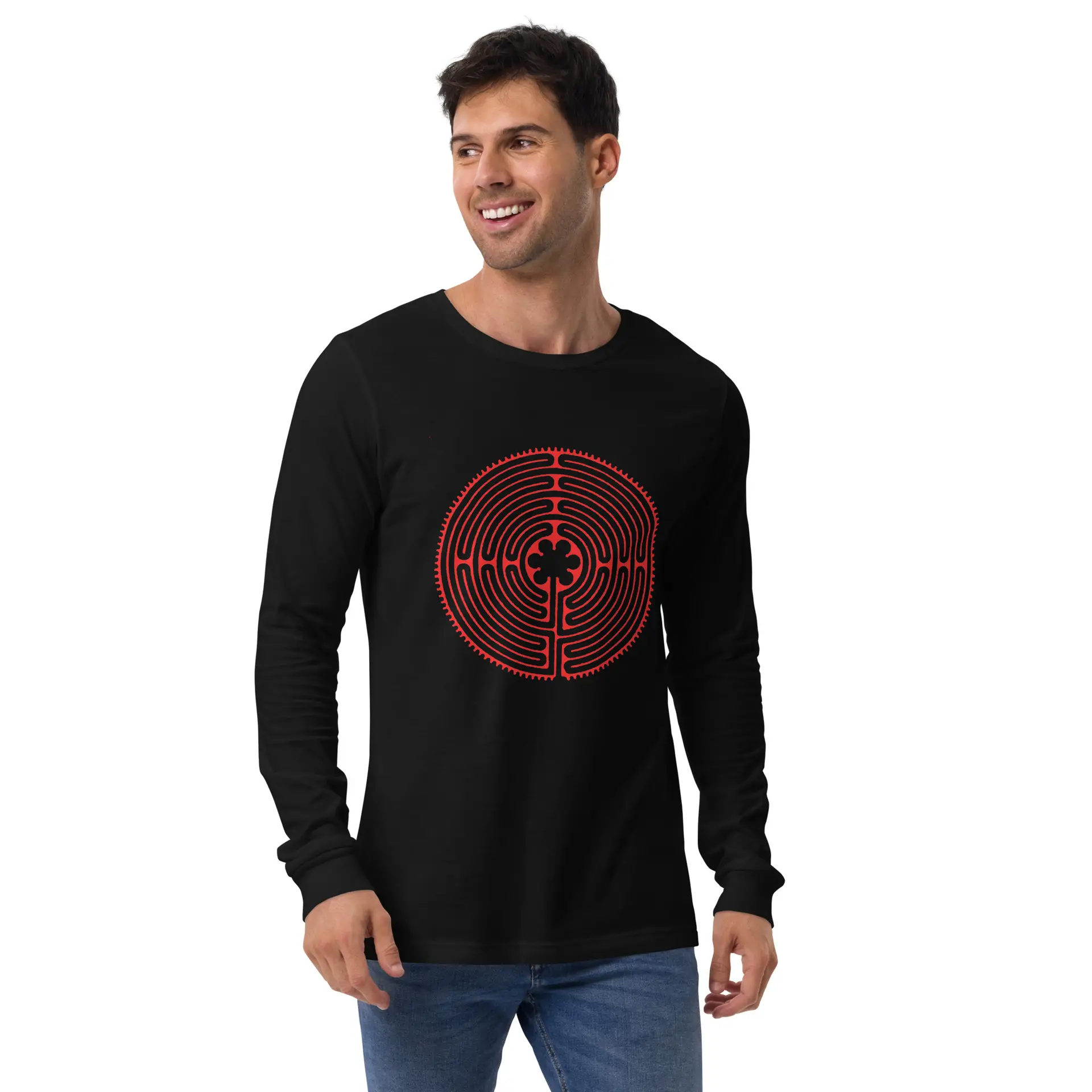 Labyrinth Chartres labyrinth Unisex Long Sleeve Tee