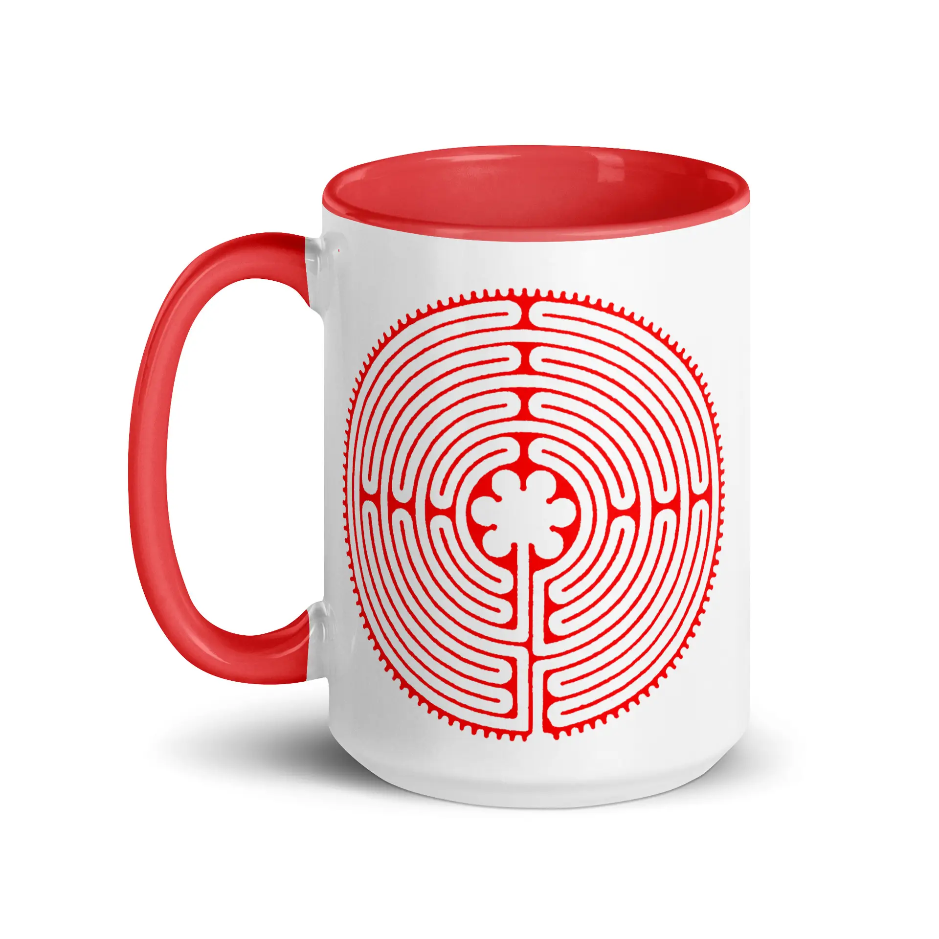 Labyrinth Chartres labyrinth Mug with Color Inside