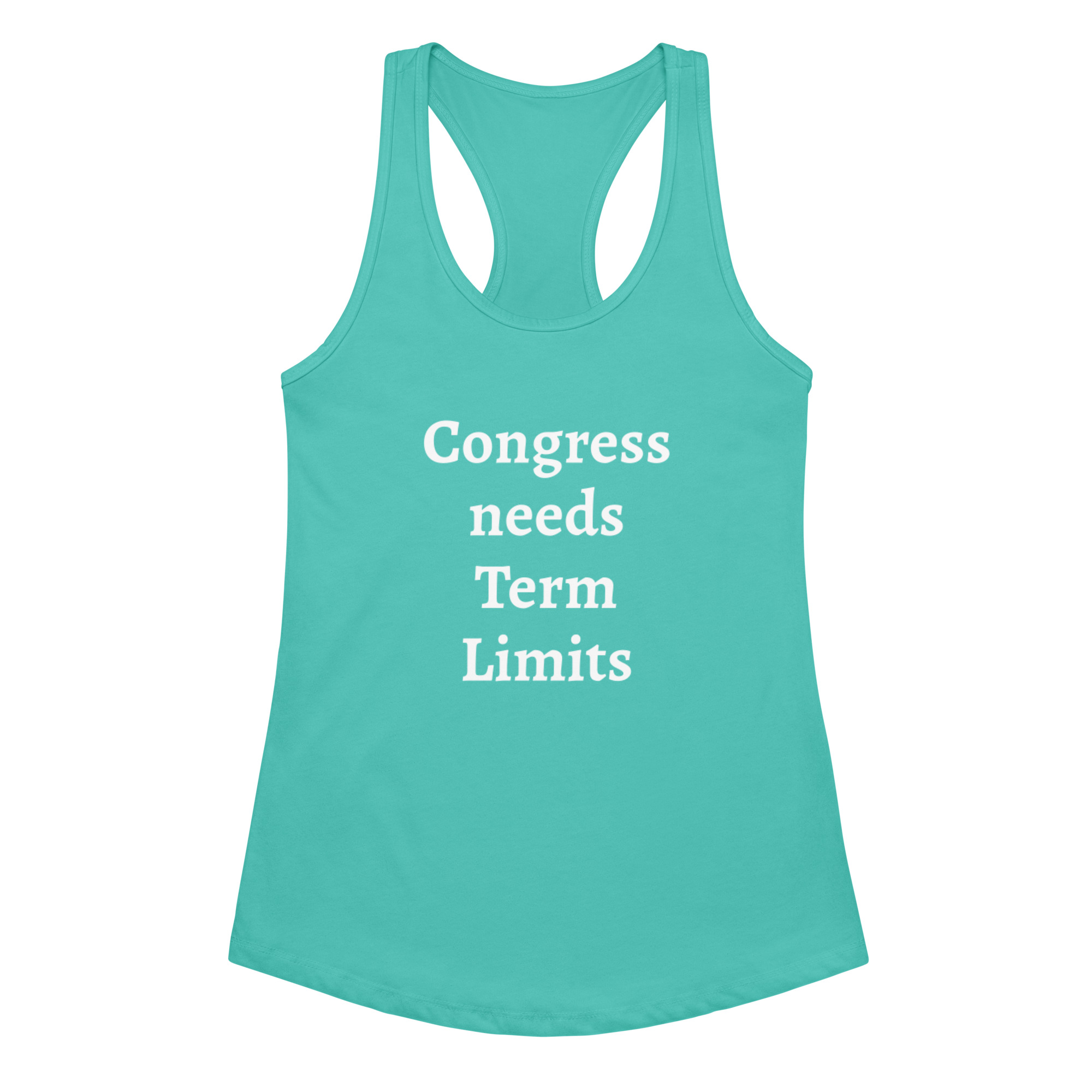 Congress Needs Term Limits Women's Fitted Racerback Tank Top