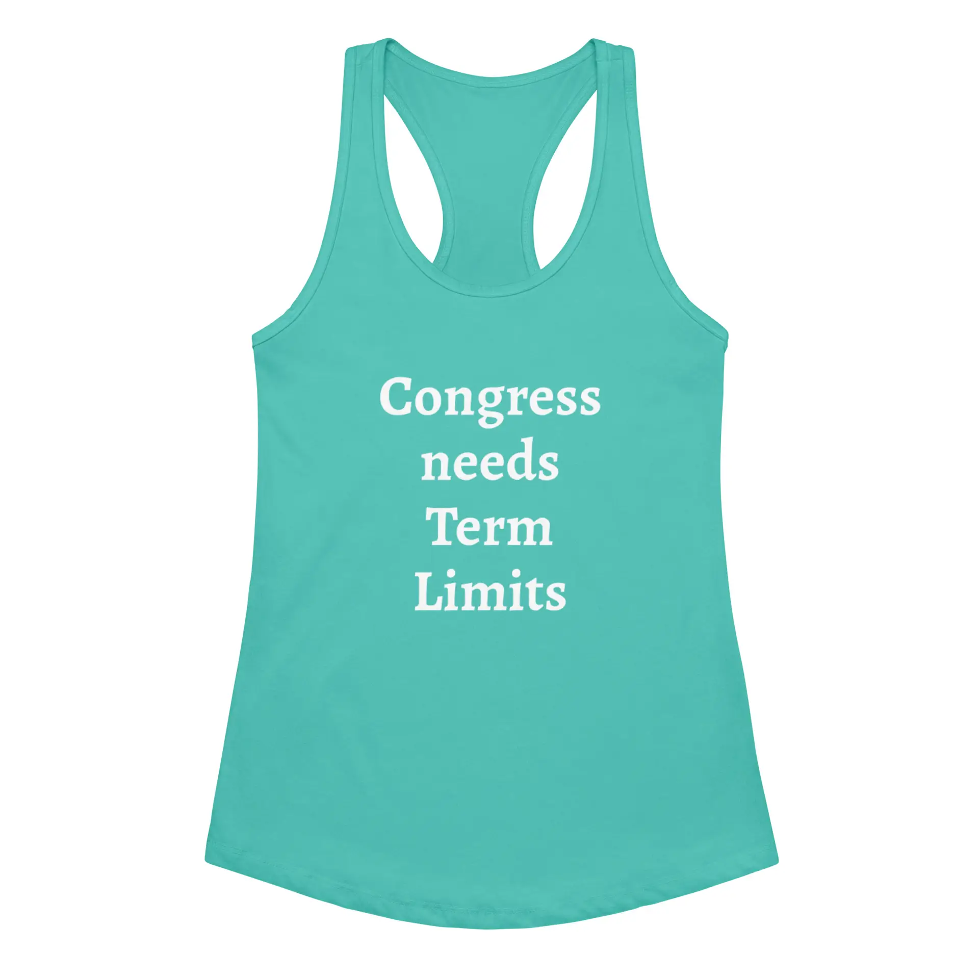 Congress Needs Term Limits Women’s fitted racerback tank top