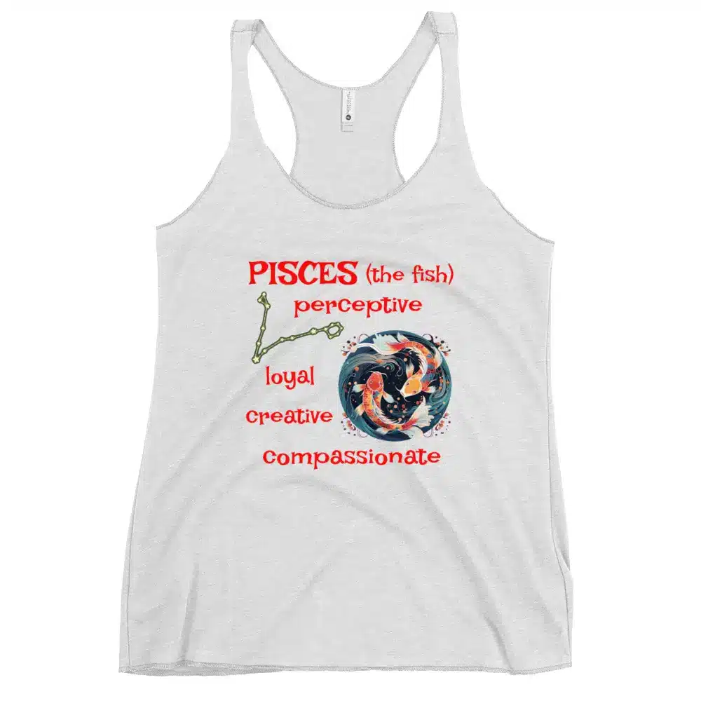 Pisces the Fish Women's Racerback Tank
