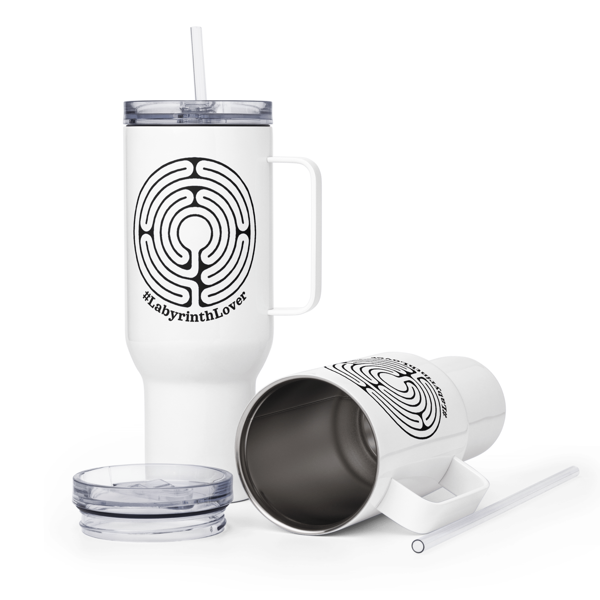 Labyrinth abingdon labyrinth #labyrinthlover Travel mug-with-a-handle-white-40-oz-front-6a3fc7398ef49