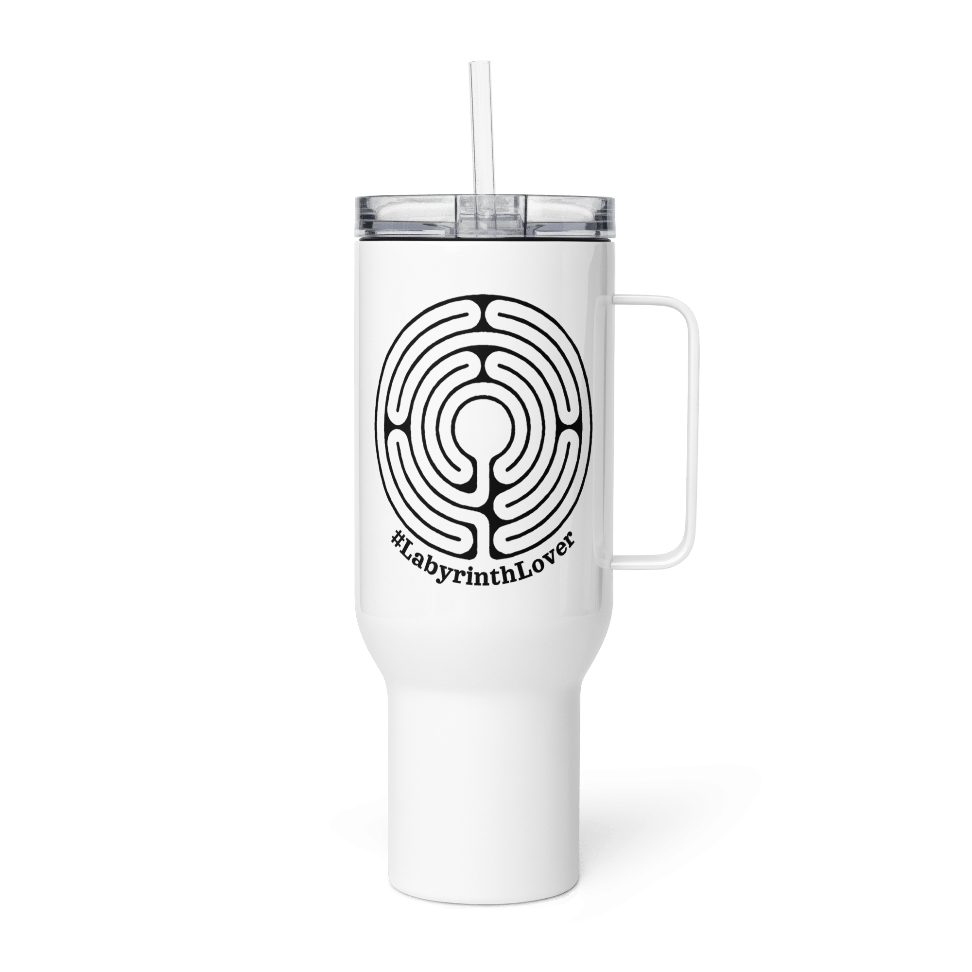 Labyrinth abingdon labyrinth #labyrinthlover Travel mug-with-a-handle-white-40-oz-left-6a3fc7398e8f8
