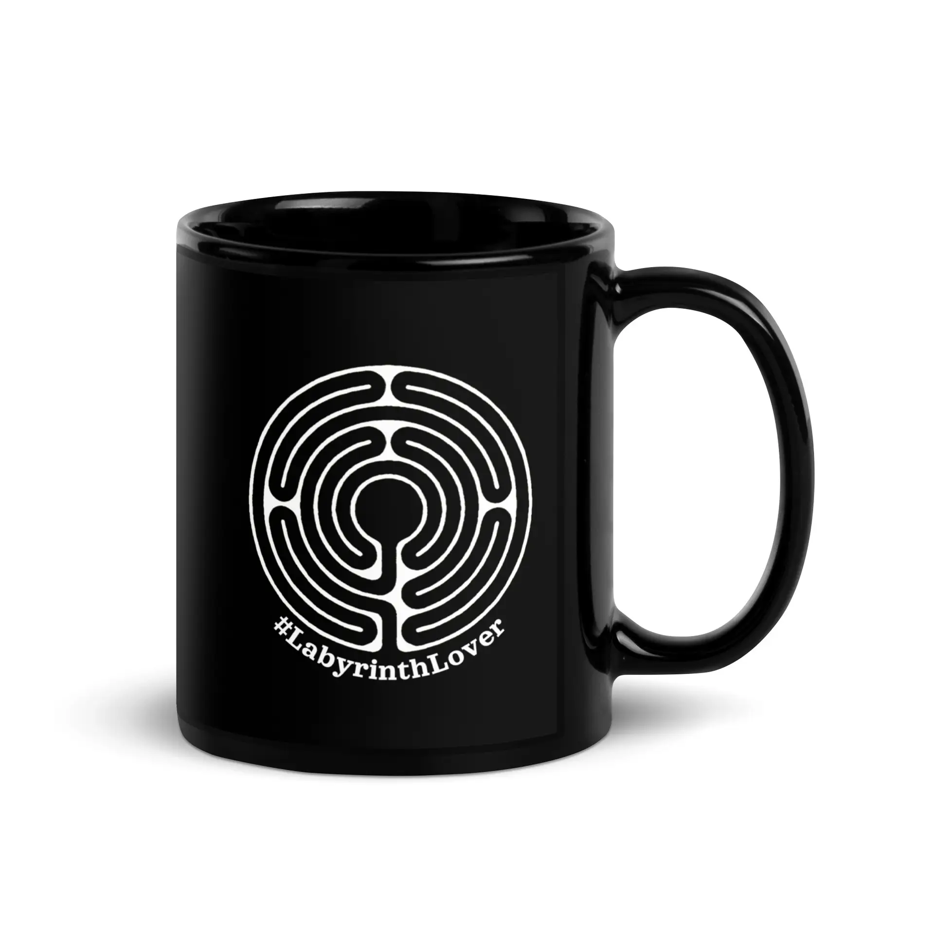 Labyrinth abingdon labyrinth #labyrinthlover Black Glossy Mug