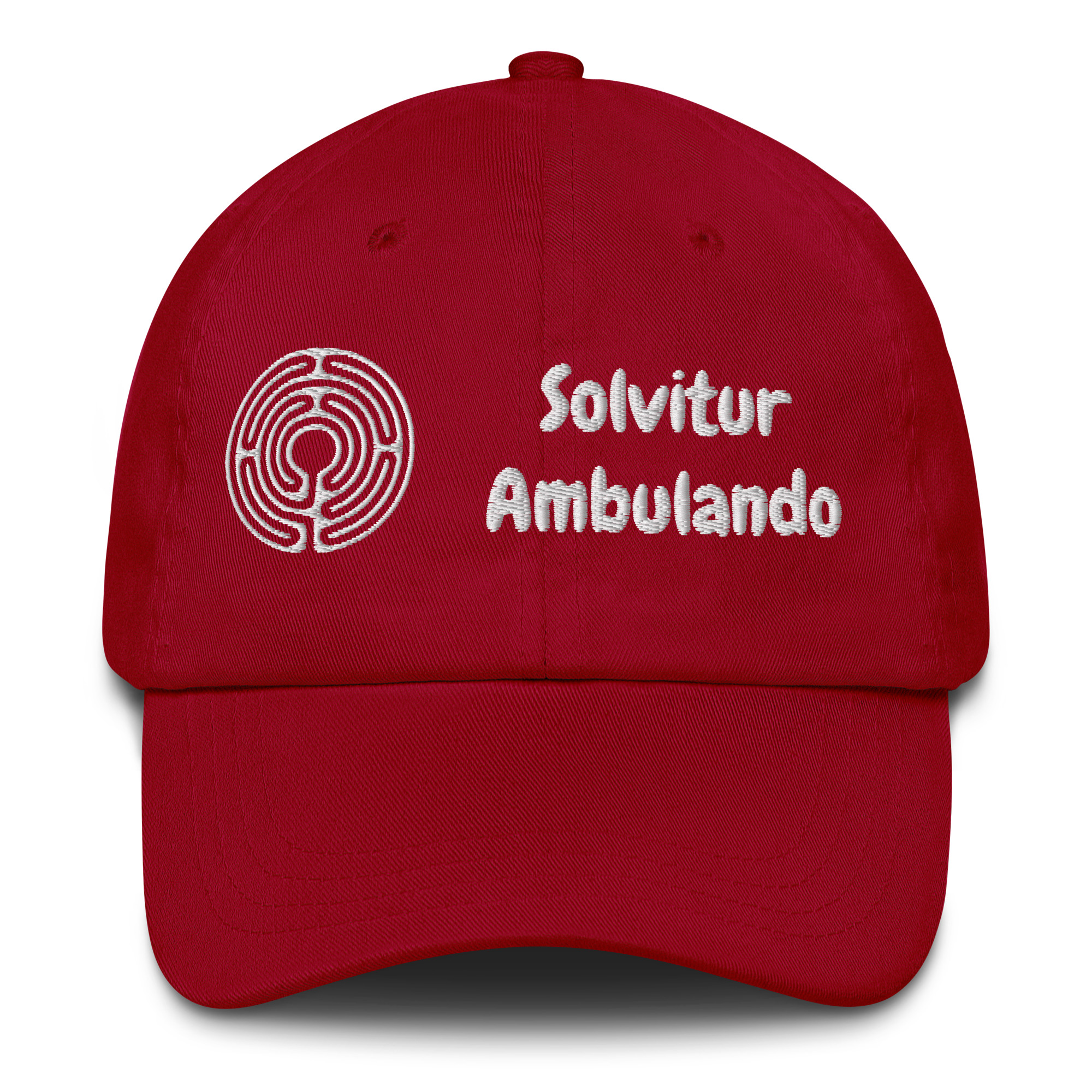 Labyrinth Santa Rosa Solvitur Ambulando Dad hat