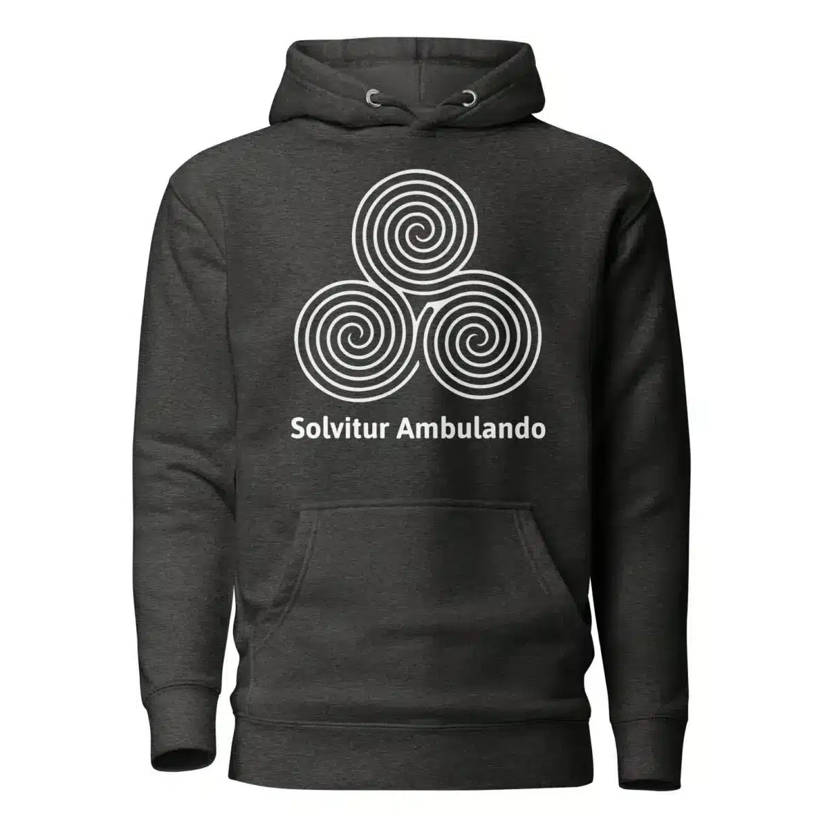 Labyrinth Triple Spiral Labyrinth Solvitur Ambulando Unisex Hoodie