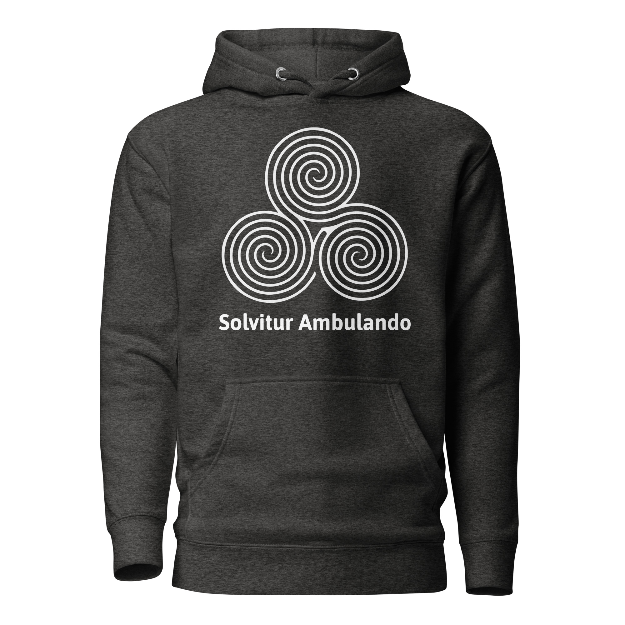 Labyrinth Triple Spiral Solvitur Ambulando Cotton Heritage Hoodie