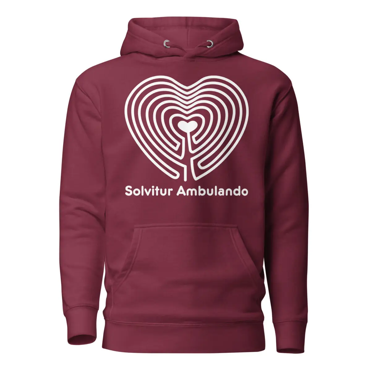 Labyrinth Heart Labyrinth Solvitur Ambulando Cotton Heritage Unisex Hoodie
