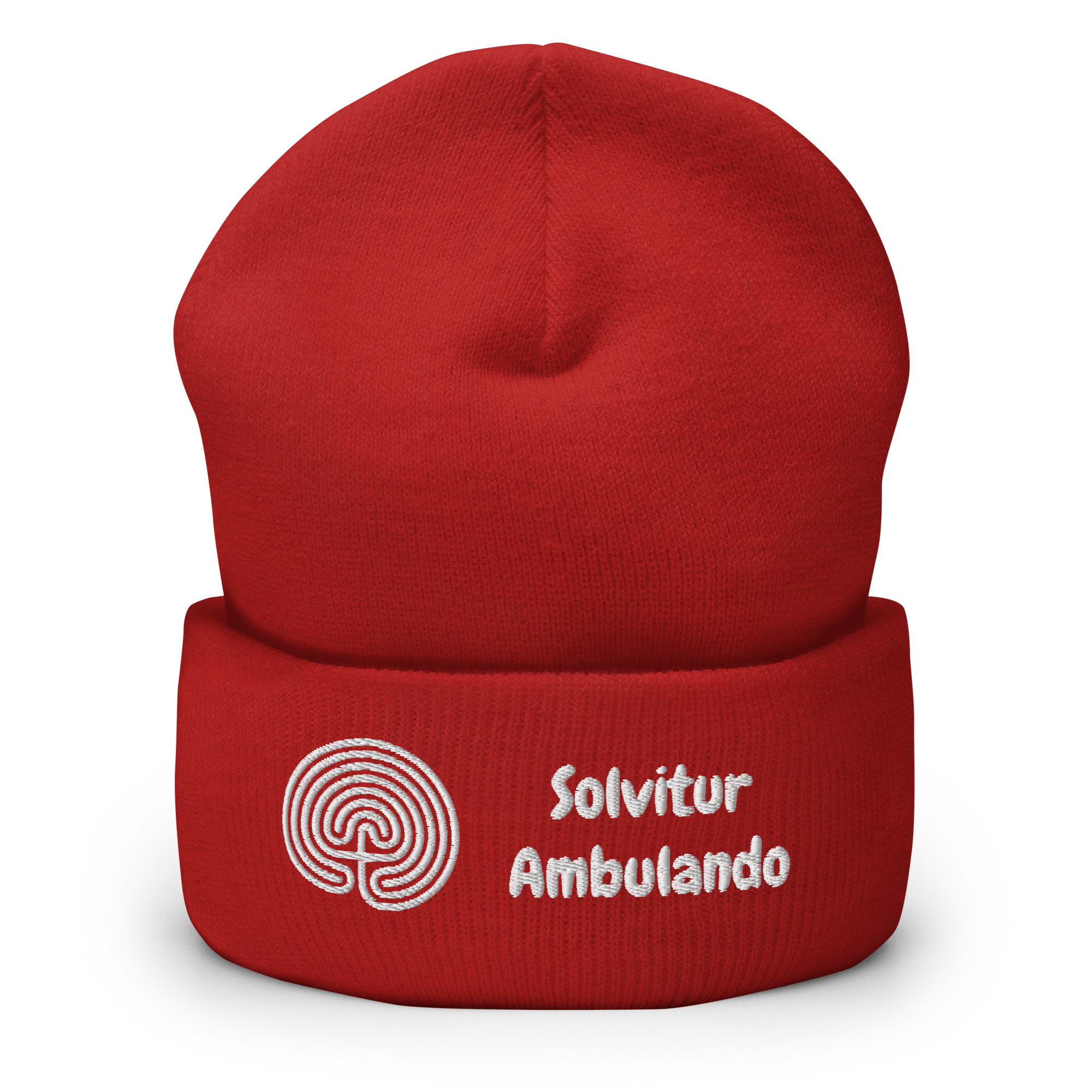 Labyrinth Classical Solvitur Ambulando Cuffed Beanie