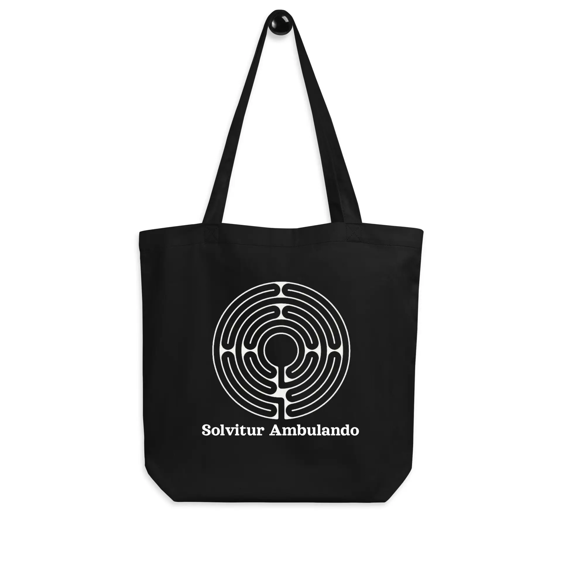 Labyrinth Santa Rosa Labyrinth Solvitur Ambulando Eco Tote Bag