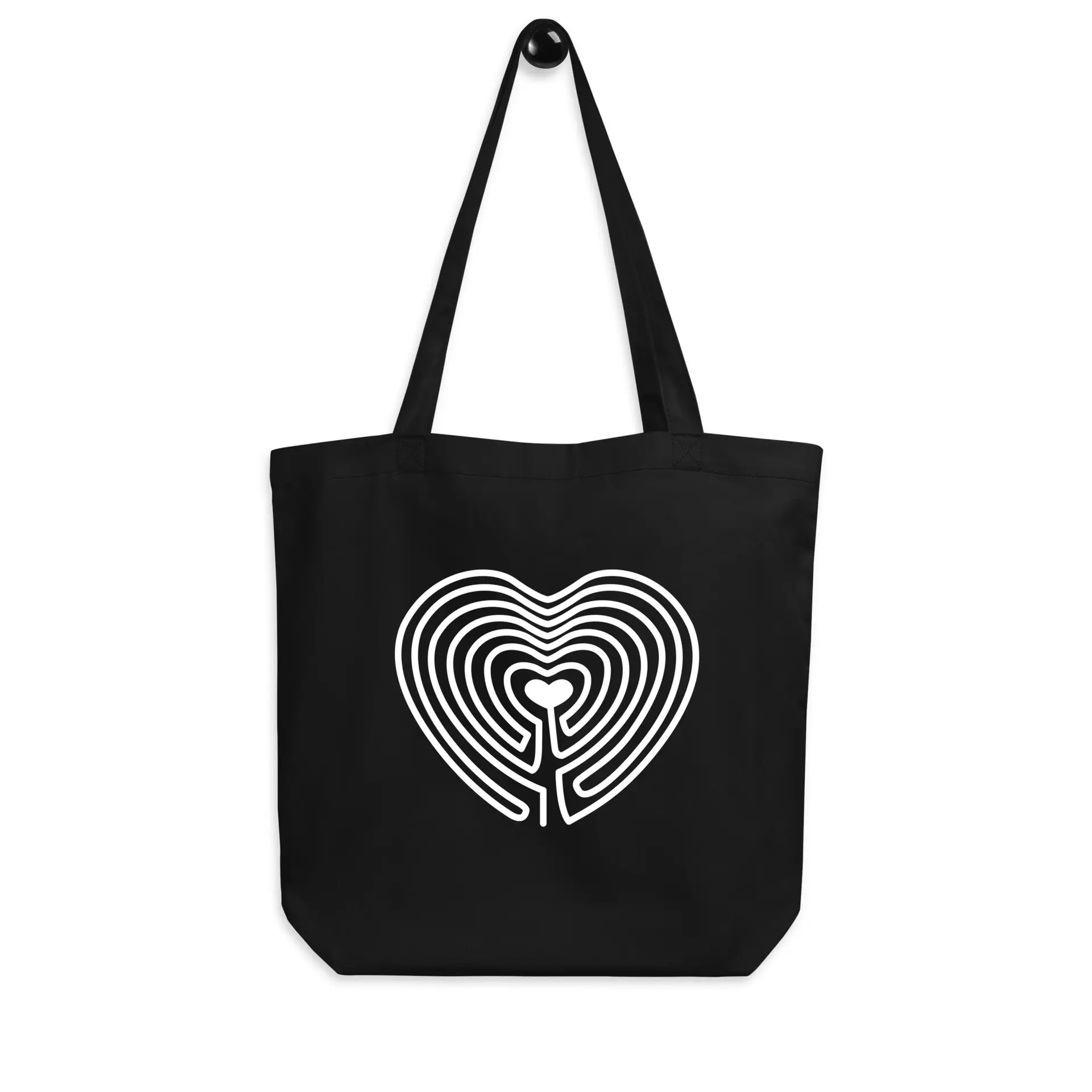 Labyrinth Heart Labyrinth Eco Tote Bag